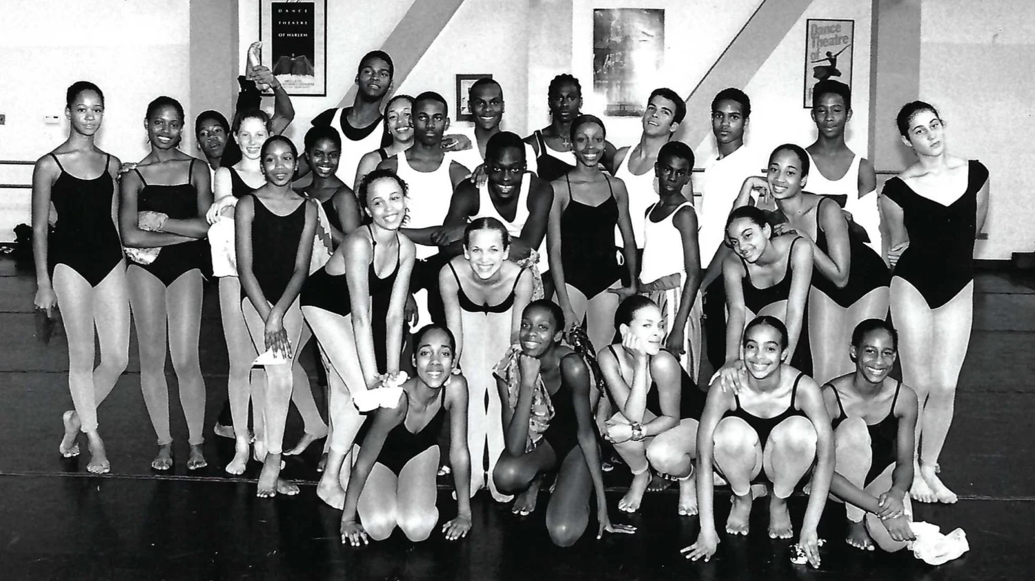 Archive group portrait of a dance class