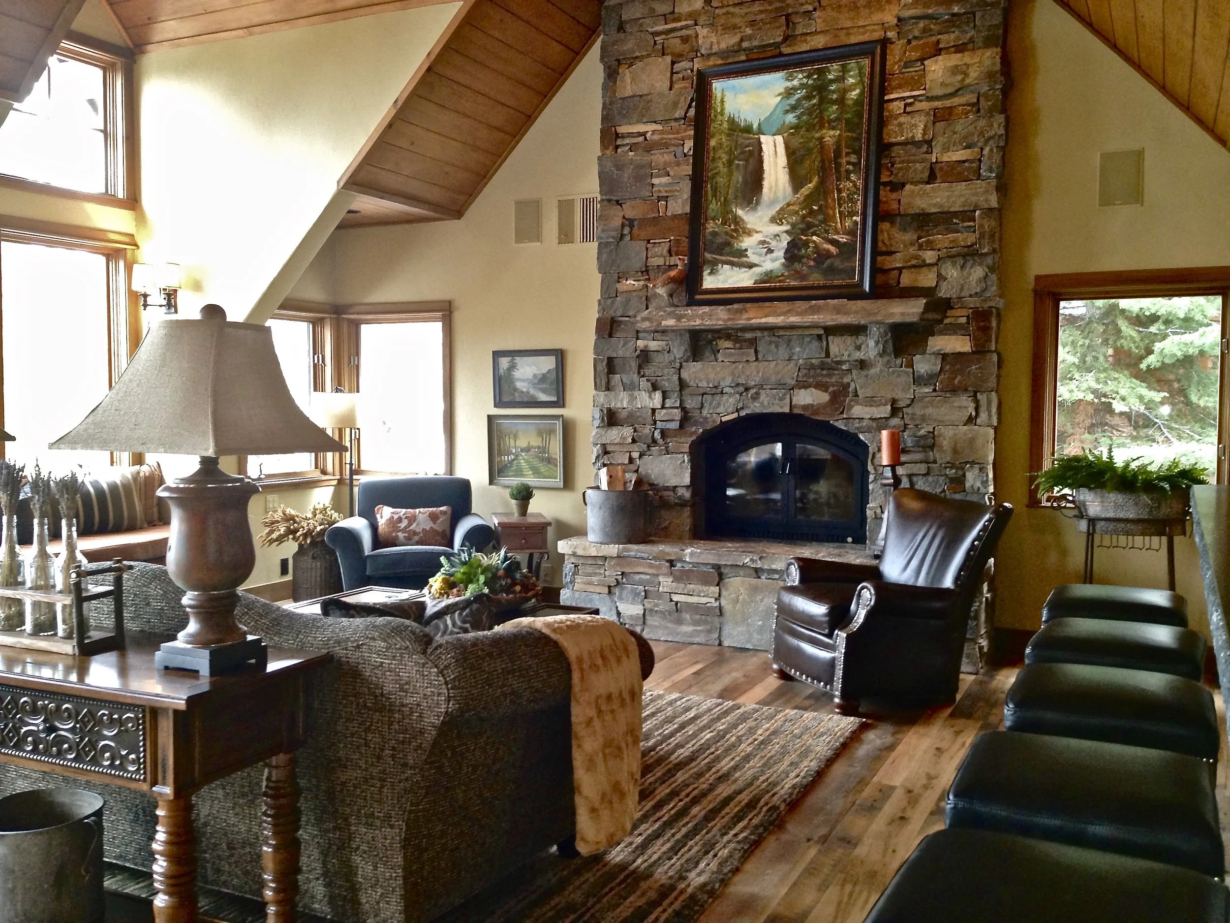 Great room at Gray Wolf Haven