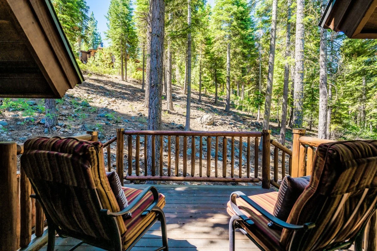 Deck for two at Gray Wolf Haven