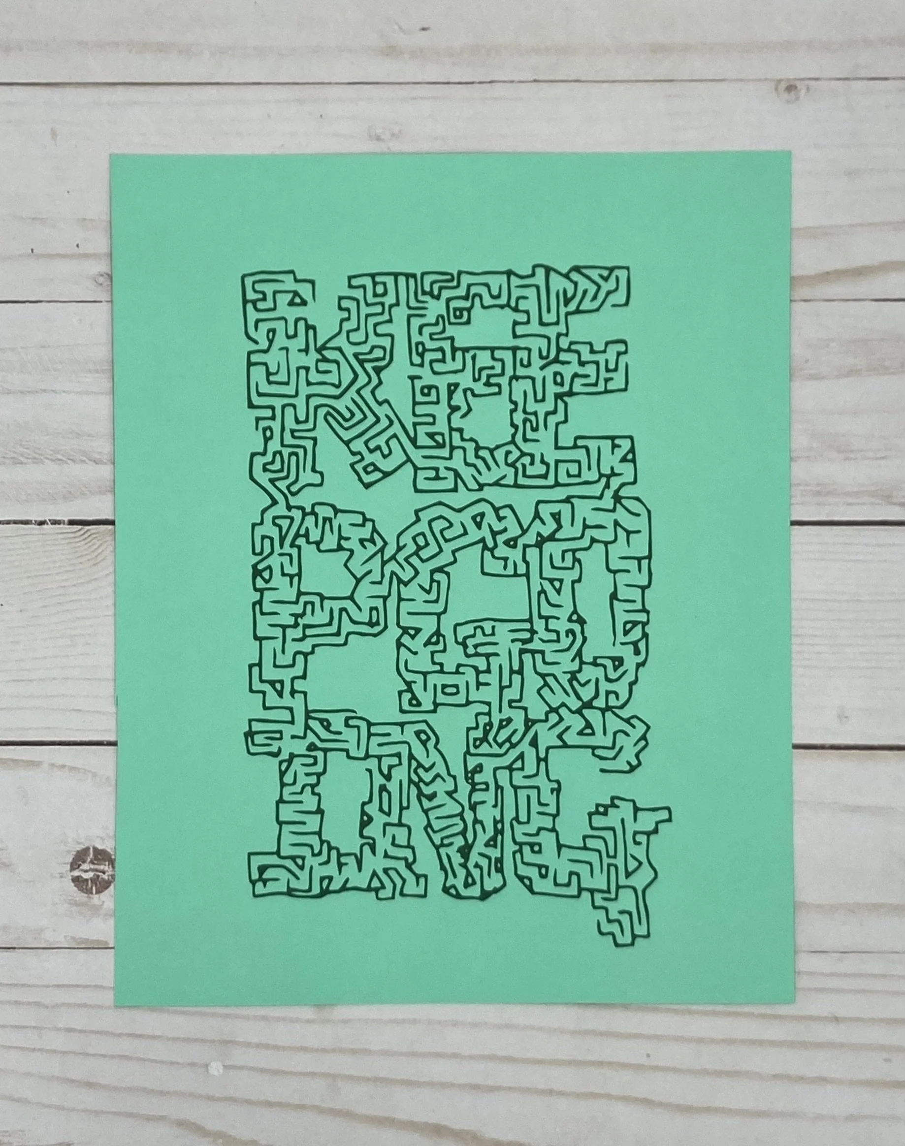 Aqua 8”x10” Keep Going! print