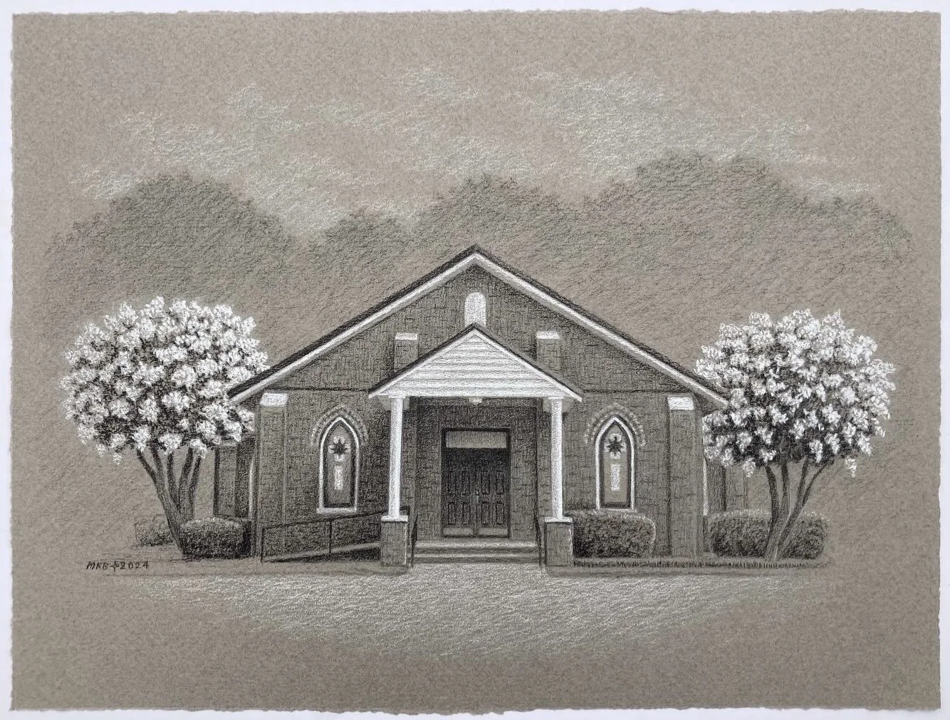 9”x12” Concord Baptist Church print