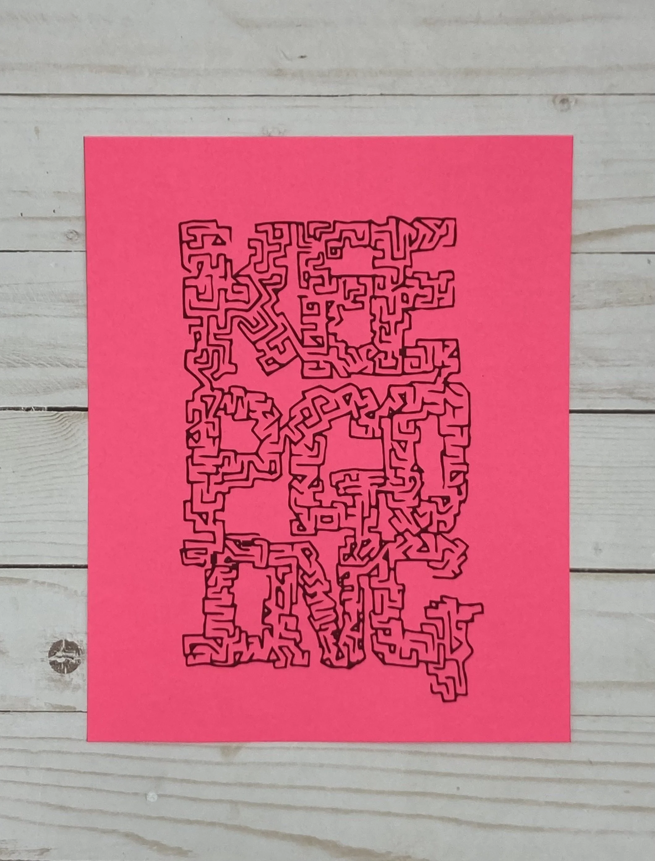 Pink 8”x10” Keep Going! print