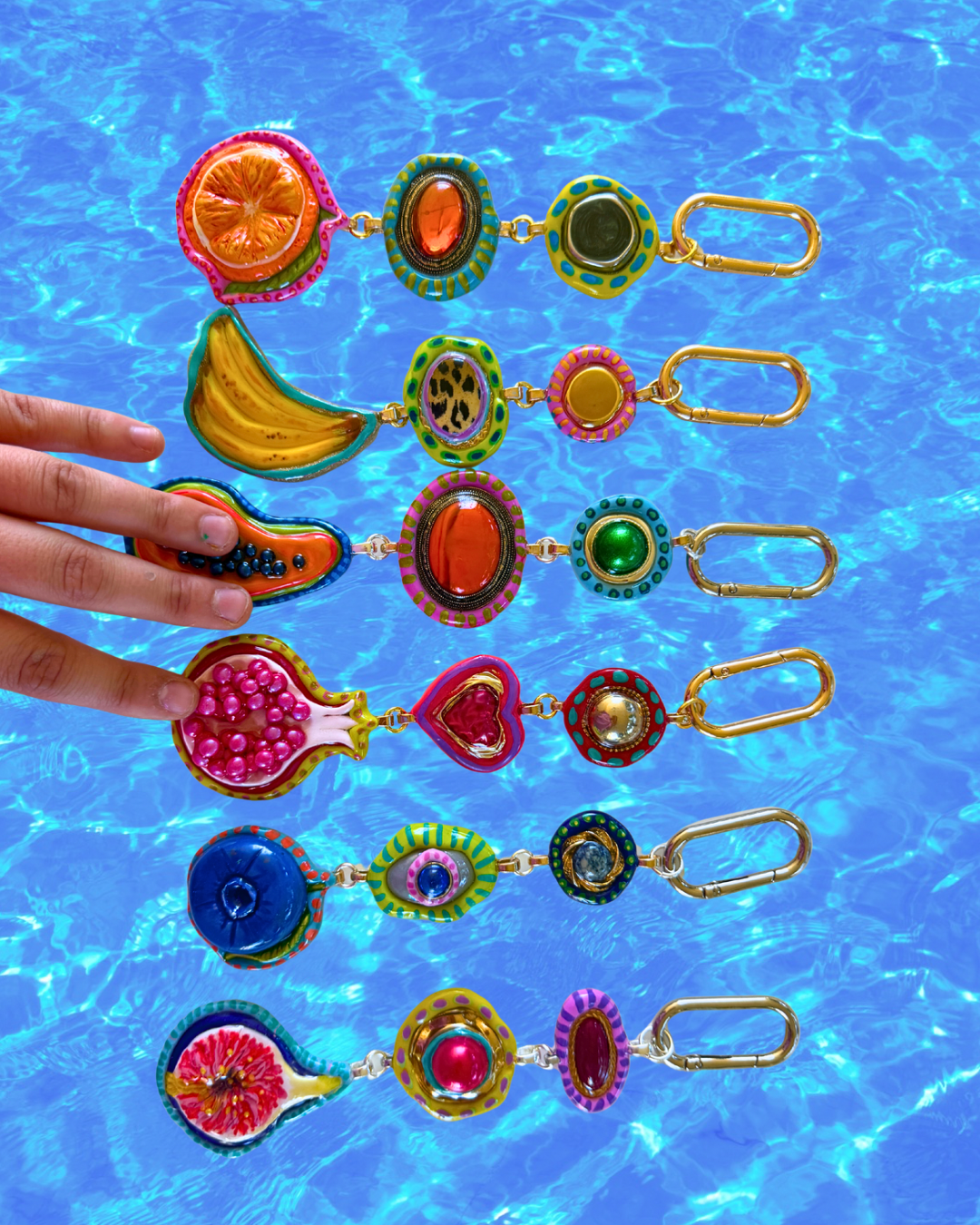 Summer Fruit Bag Charm Collection