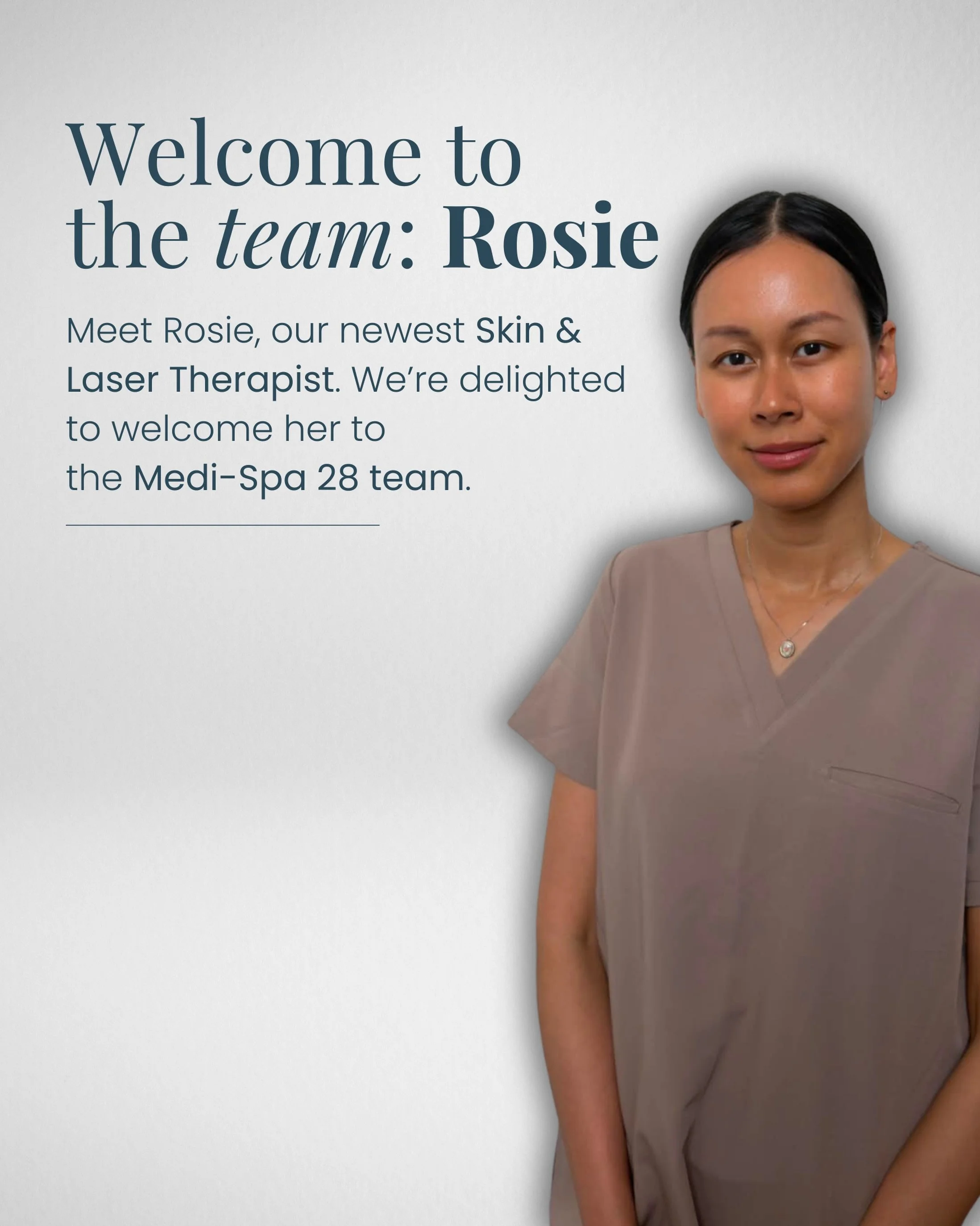 We&rsquo;re delighted to introduce Rosie, one of our newest Skin &amp; Laser Therapists. 💛

Holding a Level 4 qualification in Dentistry from Thailand and an experienced Skin &amp; Laser Therapist, Rosie brings a wealth of knowledge, expertise, and 