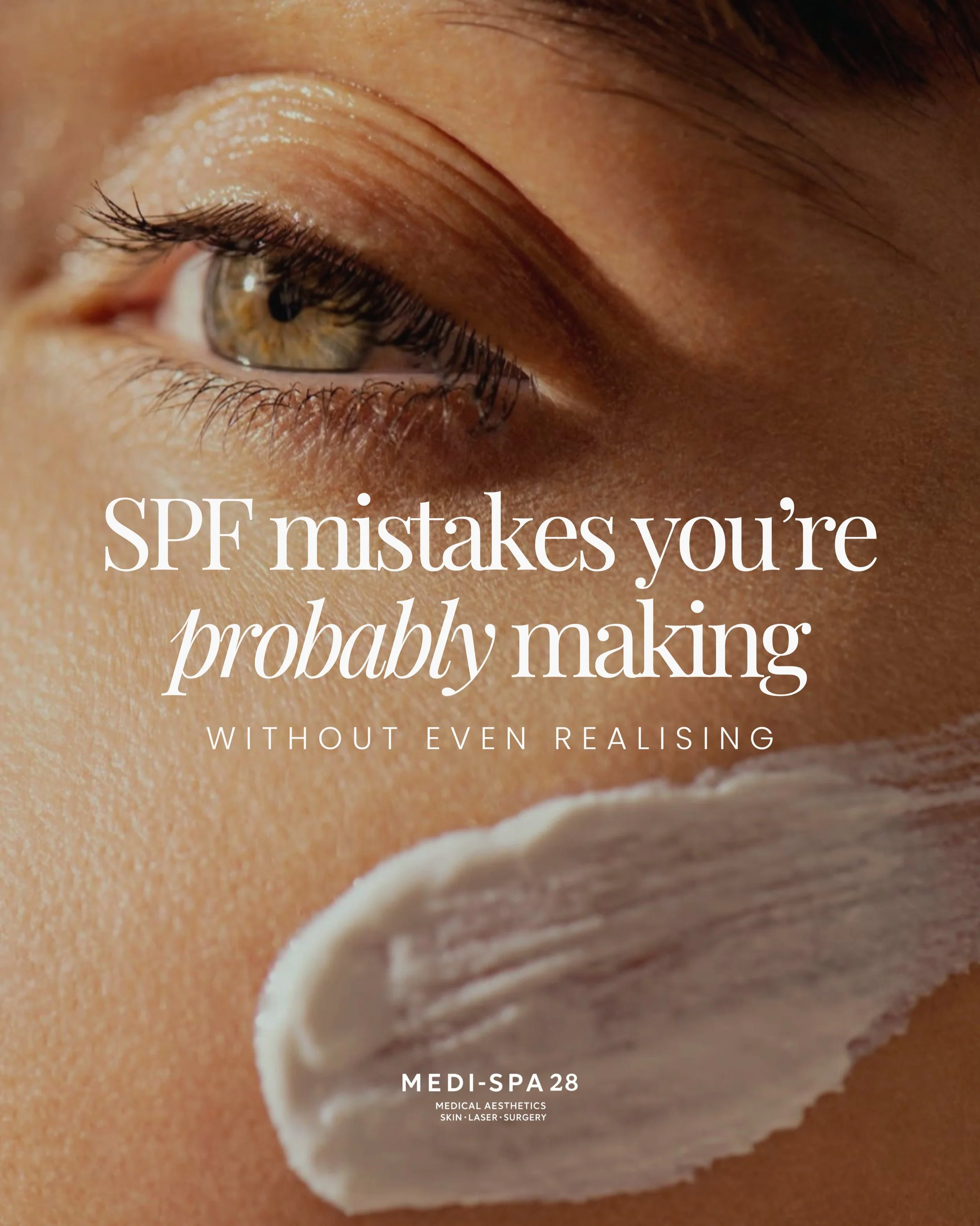 With the recent heatwave, SPF has never been more important. 🌞

Protecting your skin goes beyond avoiding sunburn - daily SPF helps prevent premature ageing, pigmentation and UV damage too.

Swipe to see the 5 common SPF mistakes you might not reali
