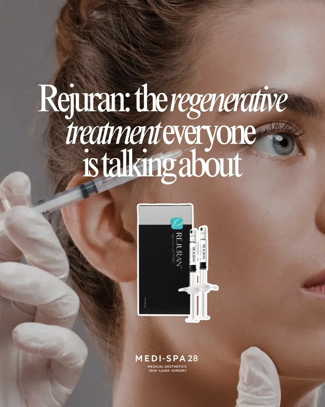 Introducing Rejuran at Medi-Spa 28 🤍

Known as the world&rsquo;s No.1 polynucleotide treatment and recently launched in the UK, Rejuran is one of the most advanced regenerative skin treatments designed to improve skin quality from within.

Unlike tr