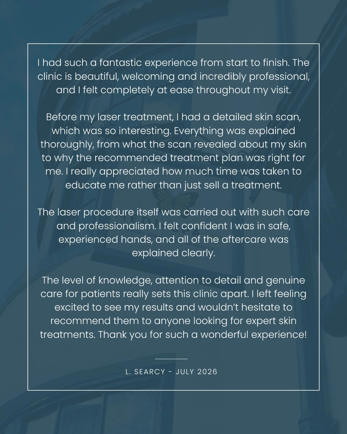 &lsquo;I really appreciated how much time was taken to educate me rather than just sell a treatment&rsquo; 💭

We truly appreciate you taking the time to leave a review - they mean so much to us.