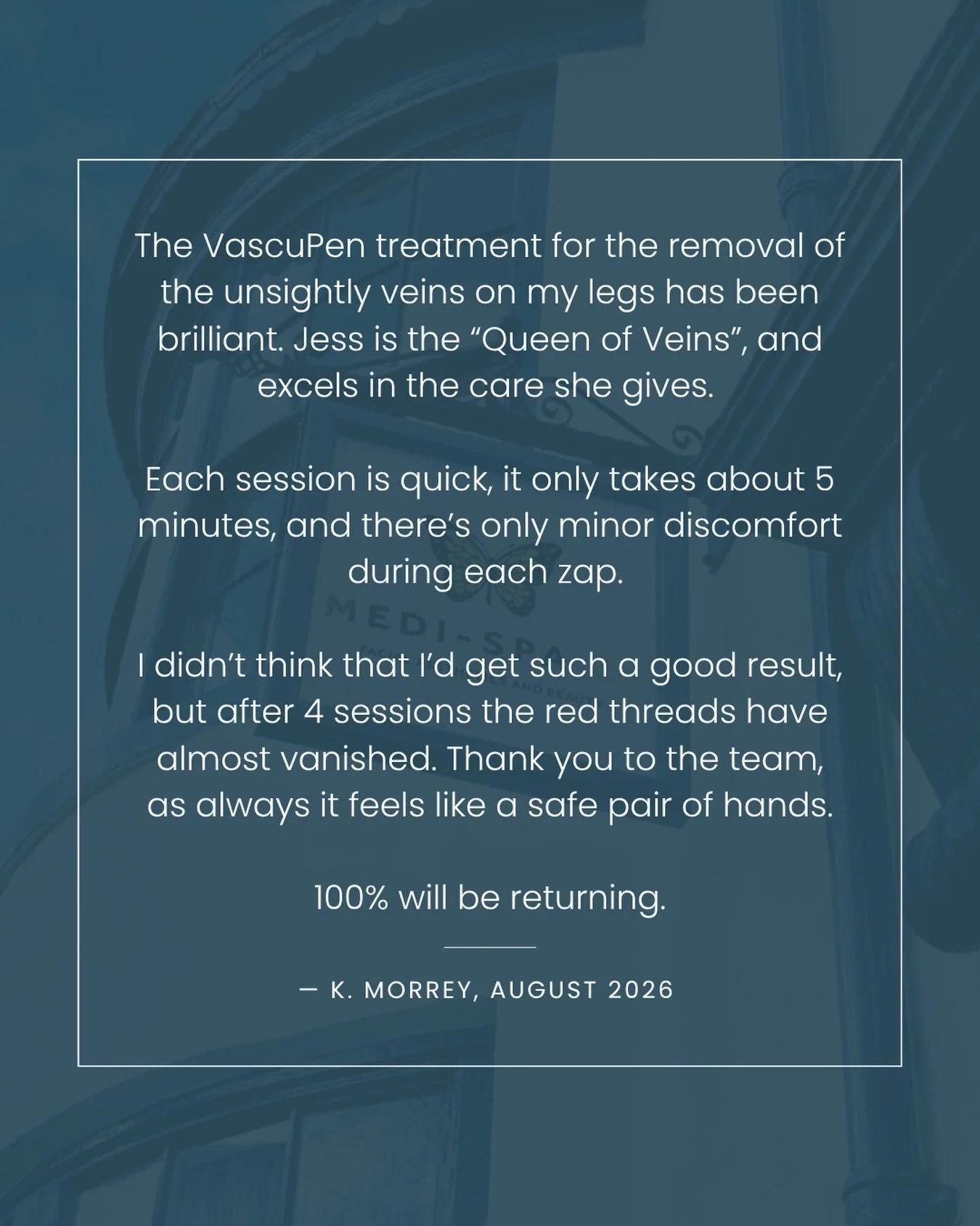 Another lovely review from one of our patients 🤍

We&rsquo;re so pleased to hear how happy you are with your results and experience with Jess. 

Thank you for trusting the Medi-Spa 28 team with your treatment journey.