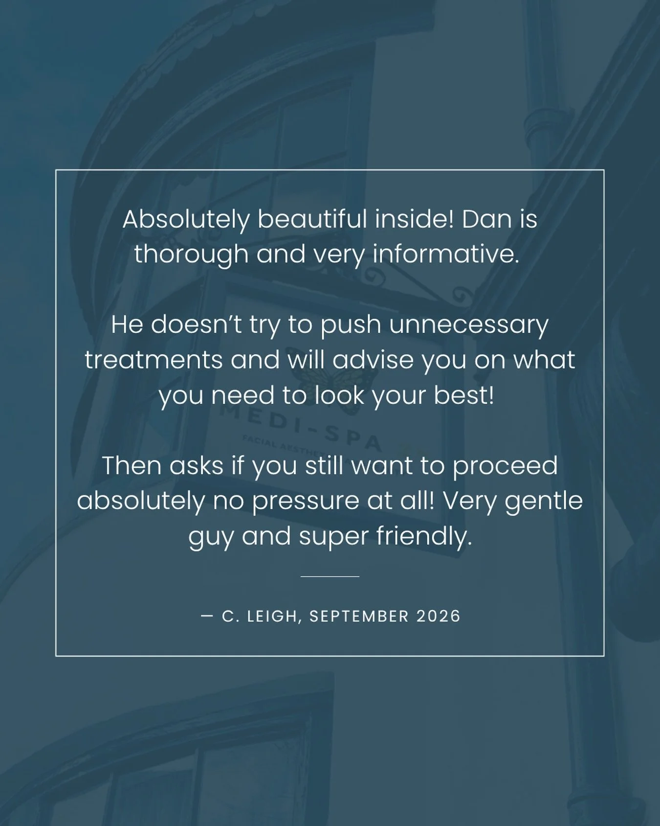 A lovely review left by one of Dan&rsquo;s patients 🤍

We truly appreciate you taking the time to write such kind words. 

If you&rsquo;re experienced Medi-Spa 28, please leave a TrustPilot review by visiting the link in our bio.
