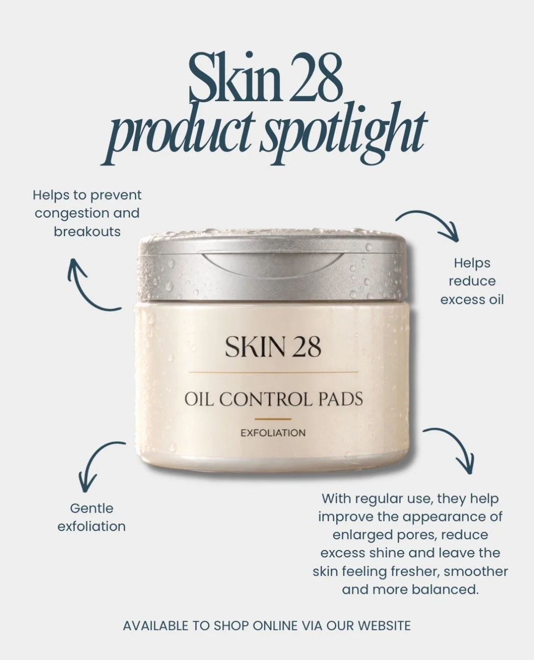 Product spotlight: Oil Control Pads 🤍

If congestion, excess oil or enlarged pores are a concern, these exfoliating pads could be the perfect addition to your skincare routine.

Designed to gently exfoliate while helping to control excess oil, they 