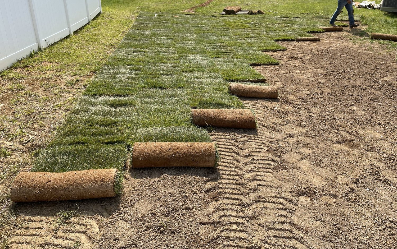 Turfgrass grown at Green Horizons Turf Farms for delivery to Front Royal, VA