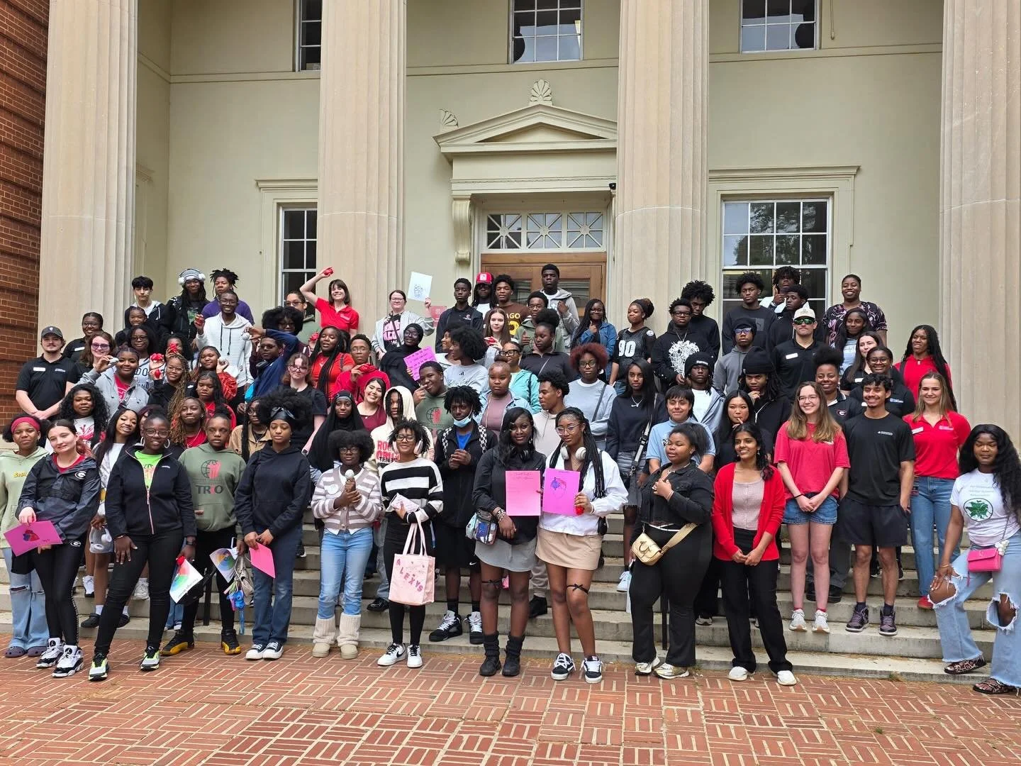 Thank you CTC and Upward Bound for coming out to visit @ugavetmed! Third year in a row 💪 This year we added a workshop on emotional intelligence in college led by Ash Tea PhD Candidate 😊 we loved seeing the EKGs, anatomical 🫀art, and all the quest