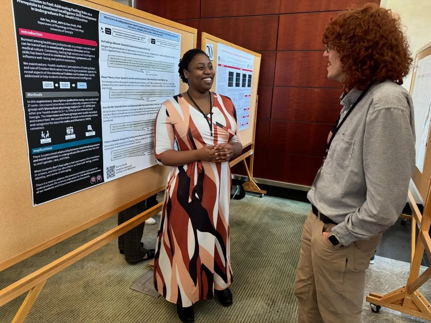 Ash Tea presents on &ldquo;feeling rules&rdquo; experienced by pre-health students in life science courses. Way to go, Ash! Thank you for normalizing authentic emotional expression in the sciences, despite stereotypes that scientists are unemotional/