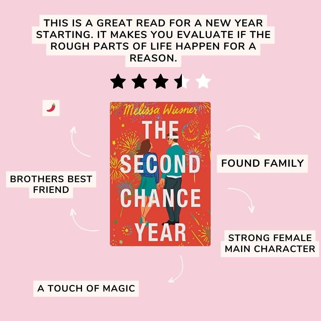 THE SECOND CHANCE YEAR ⭐️⭐️⭐️💫 This is a great read for a new year starting. It&rsquo;s so satisfying watching the main character start to accept who she is and the positive attributes she has that don&rsquo;t always make her popular. And Jacob: fla