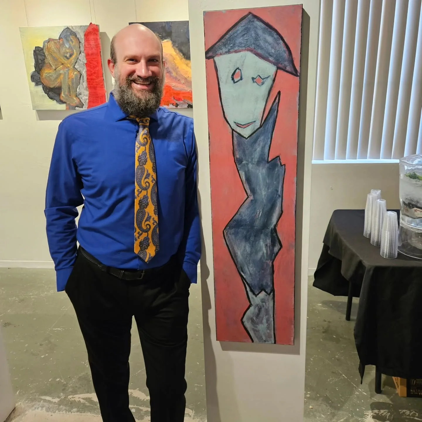 &quot;All Dressed Up And Nowhere To Go&quot;
12x48 acrylic on canvas
On display now at @arton30th