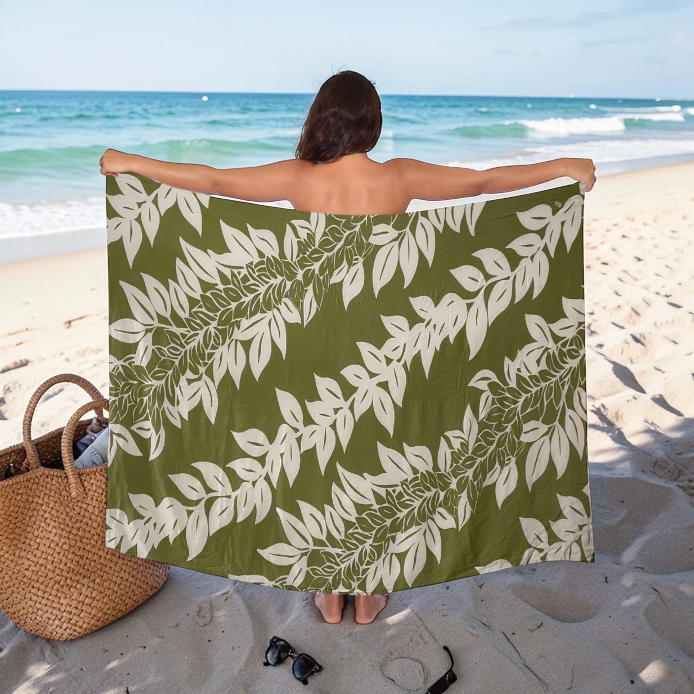 Maile Print Sarong