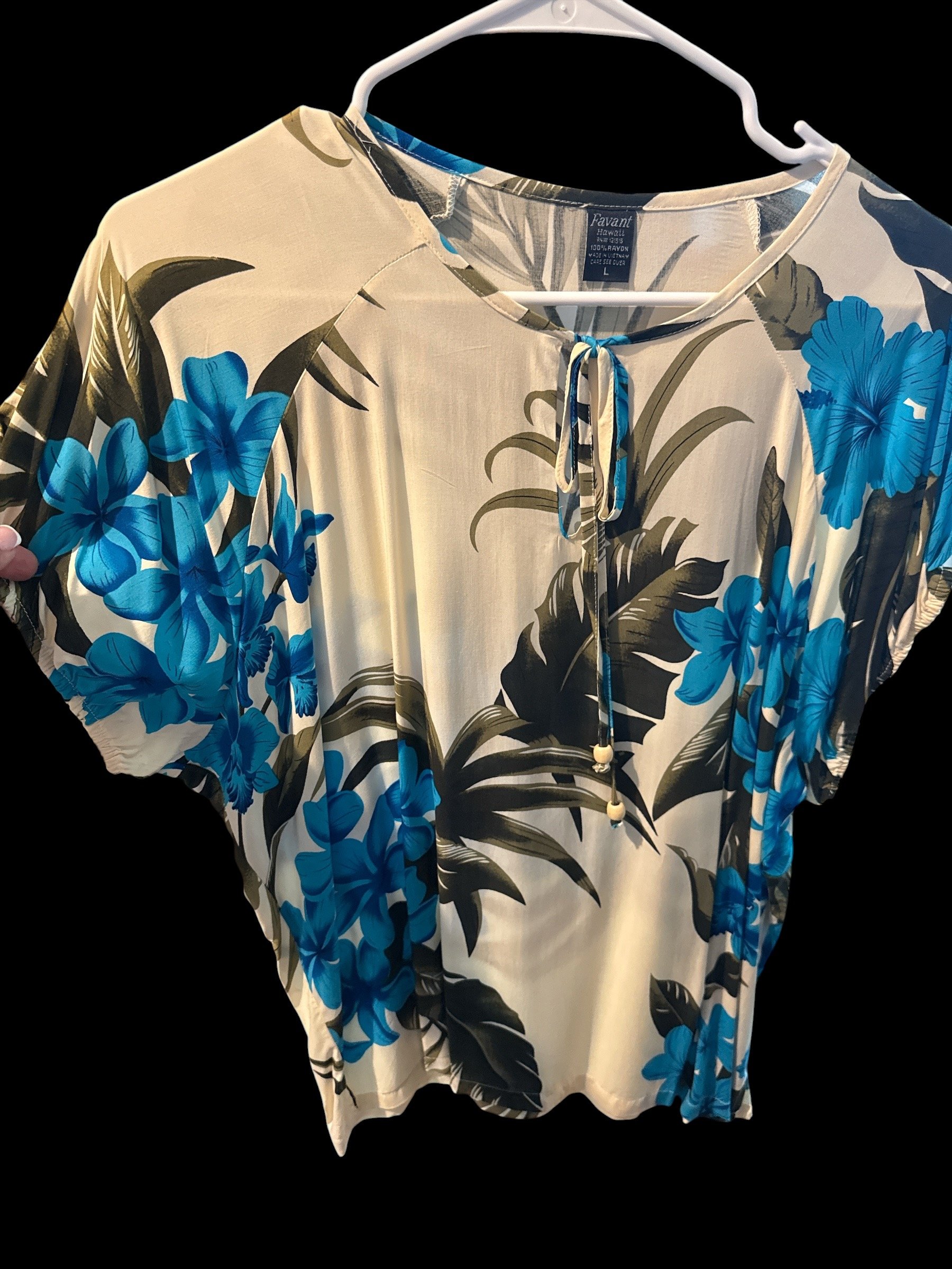 Coconut Beaded/String  Plumeria Blouses