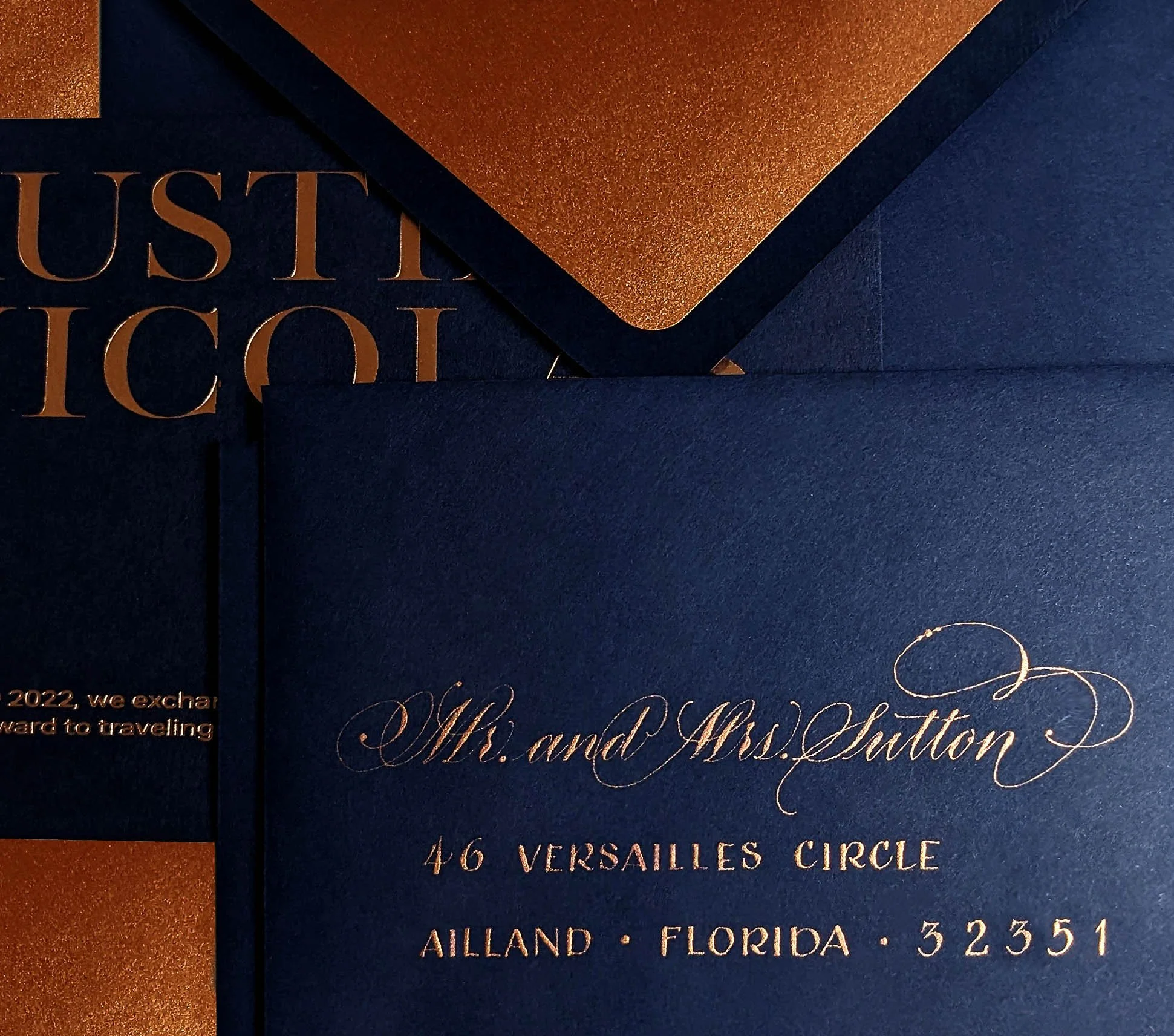 COPPER INK NAVY BLUE PAPER WITH COPPER PRINTING LINING.jpg