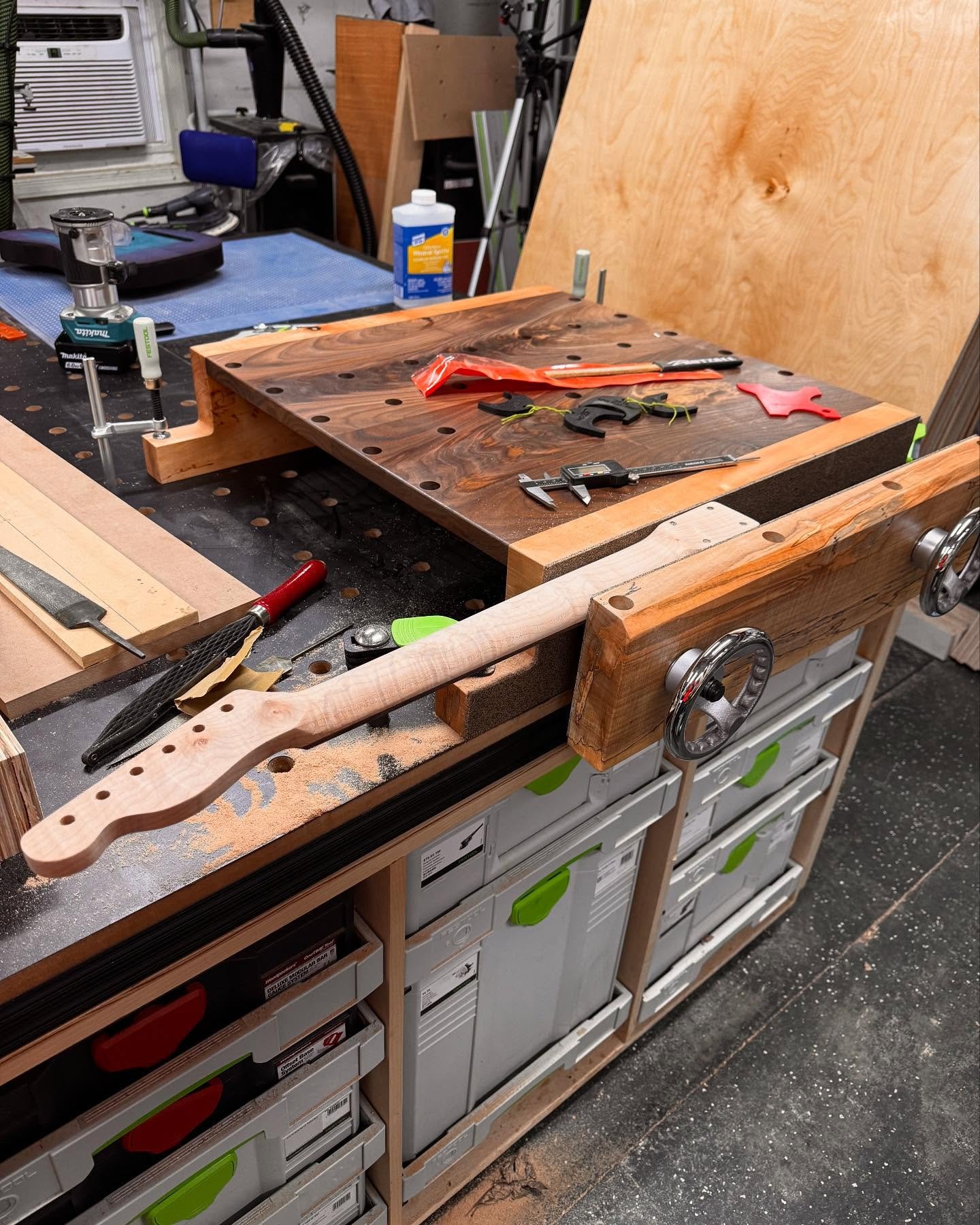 New vise goofing, and finishing up this tele. Kind of a galaxy color theme. Can&rsquo;t wait to finish this thing up.
