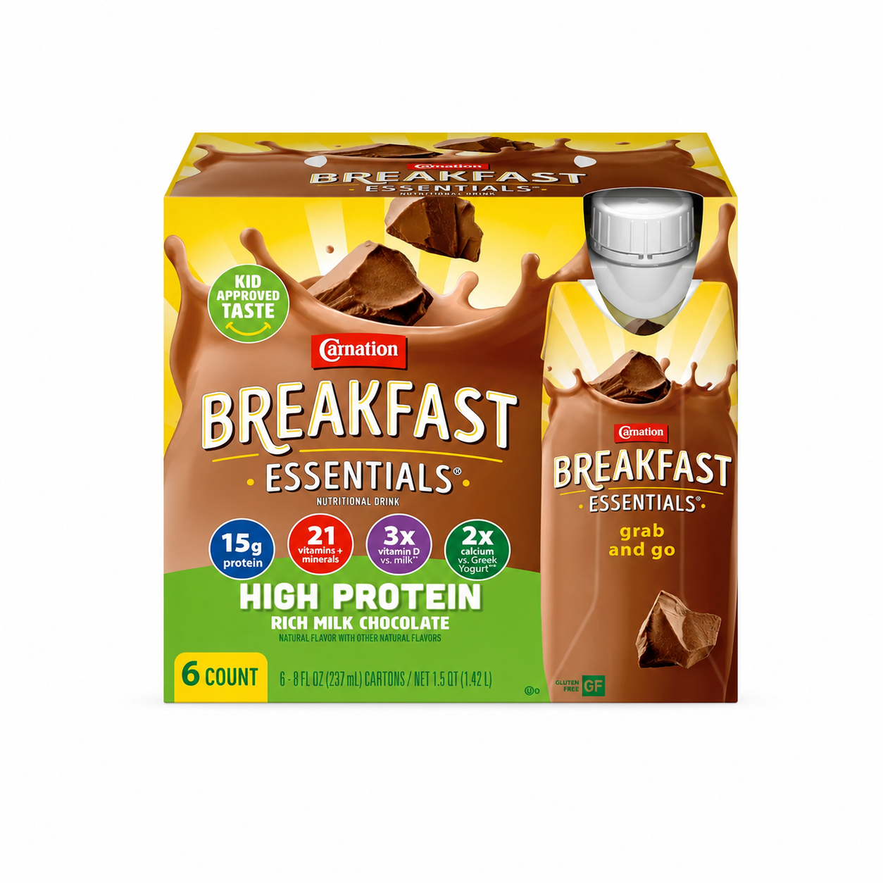 Carnation Breakfast Essentials High Protein - 8 fl. oz, 6 ct