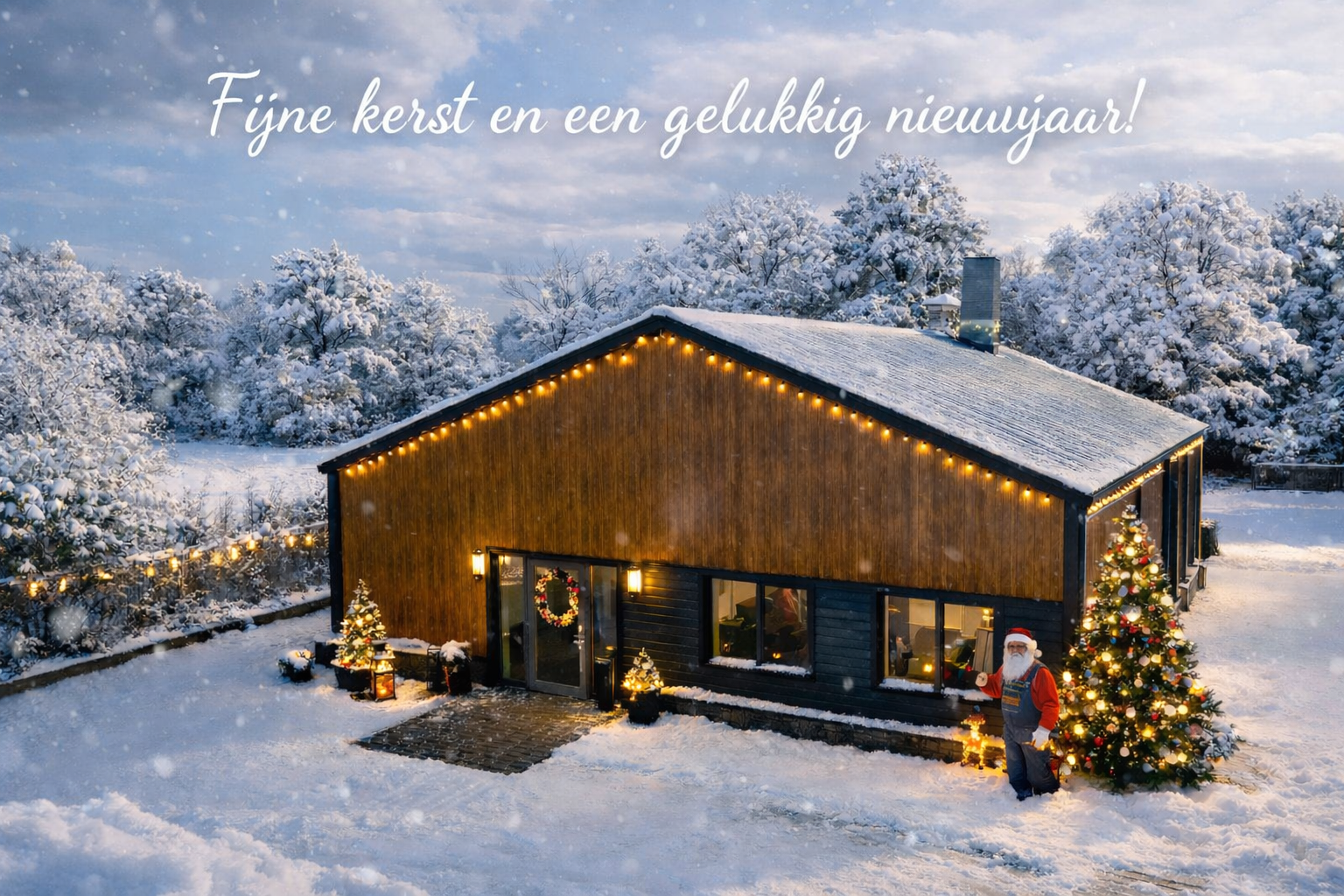 Kerstgroet van Garage van Beek in Soesterberg — fijne feestdagen en een gelukkig nieuwjaar