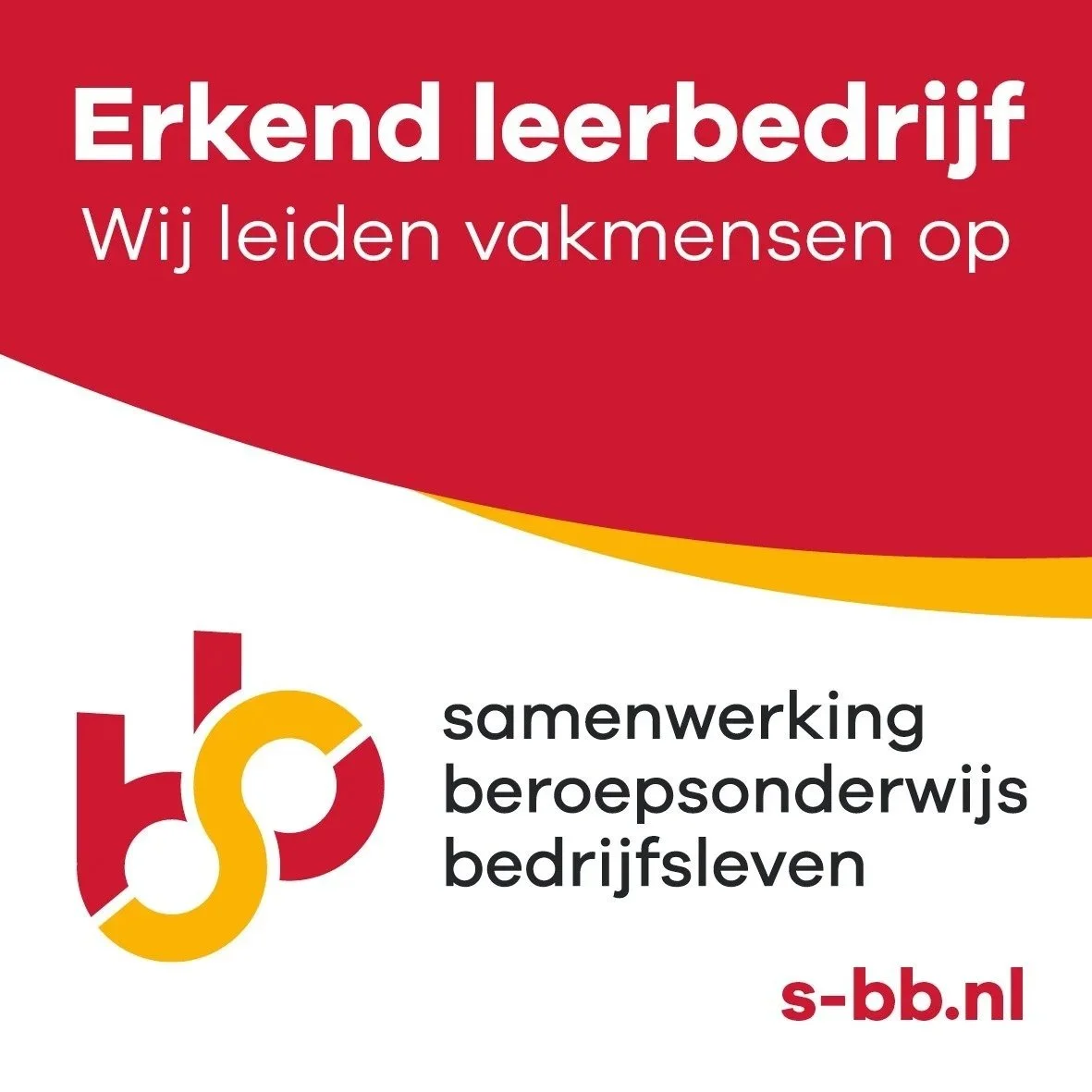 SBB erkend leerbedrijf logo, Garage van Beek is een gecertificeerd leerbedrijf in Soesterberg
