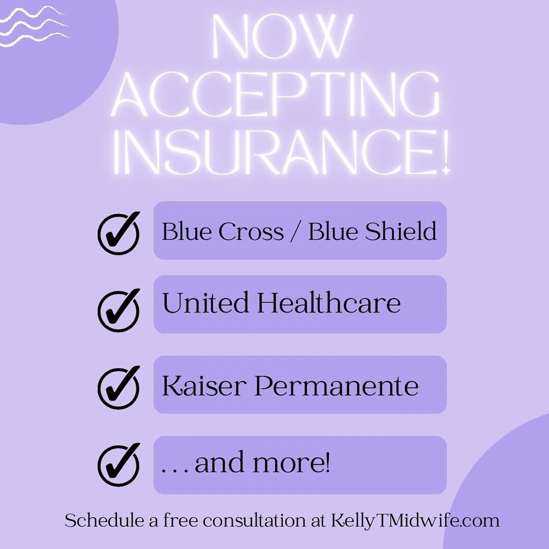I&rsquo;m excited to be able to expand my payment options! My clients can now take better advantage of their health insurance policies, and expect coverage for their midwifery care. Most private insurances are accepted, although the amount of coverag
