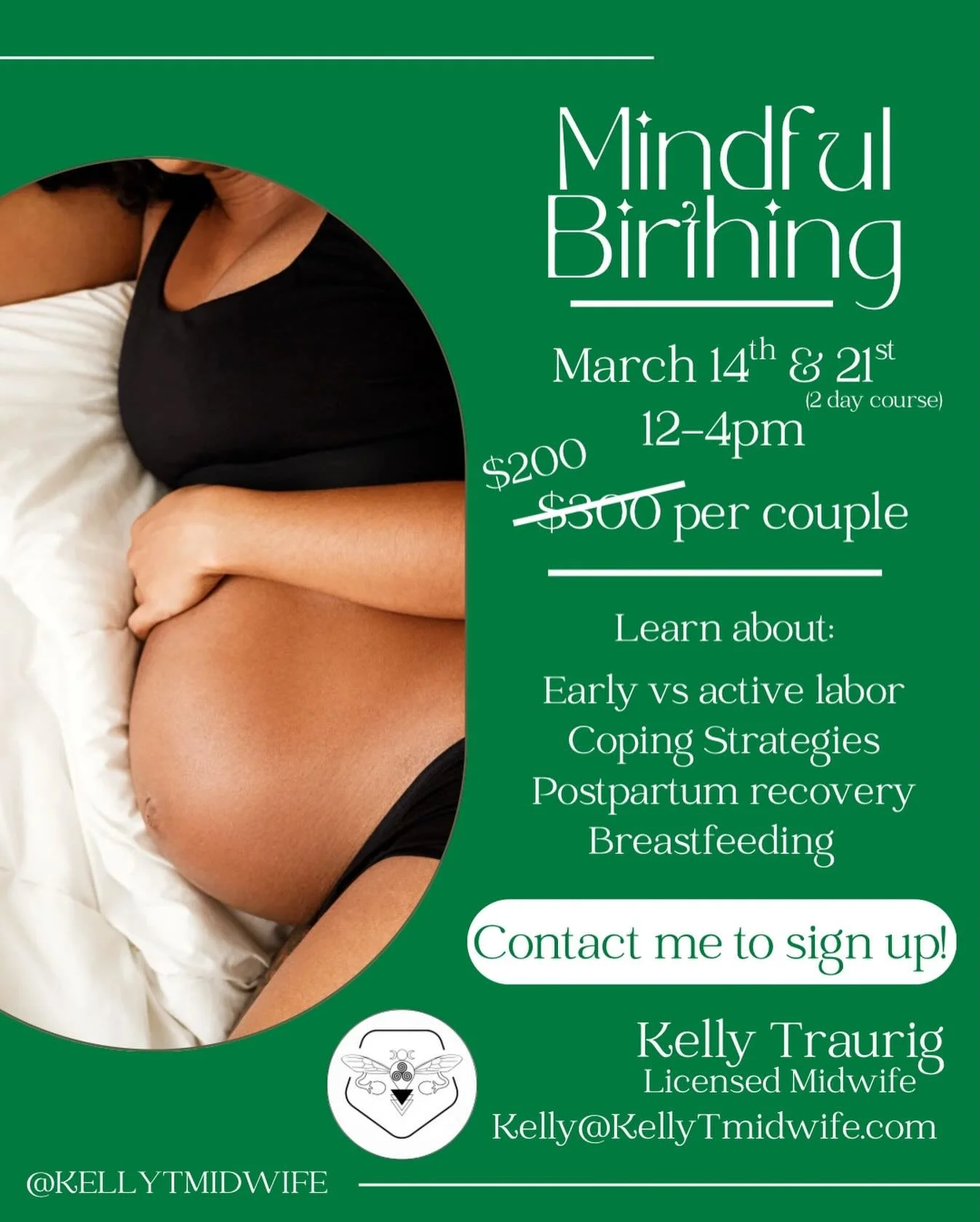 March birthing classes are filling up fast! If you have a spring or summer baby on the way, join us to prepare for your most important journey ever! ✨

🌸 SPRING SPECIAL: $100 off! 🌸

This class covers:
Early labor vs active labor
Coping strategies 
