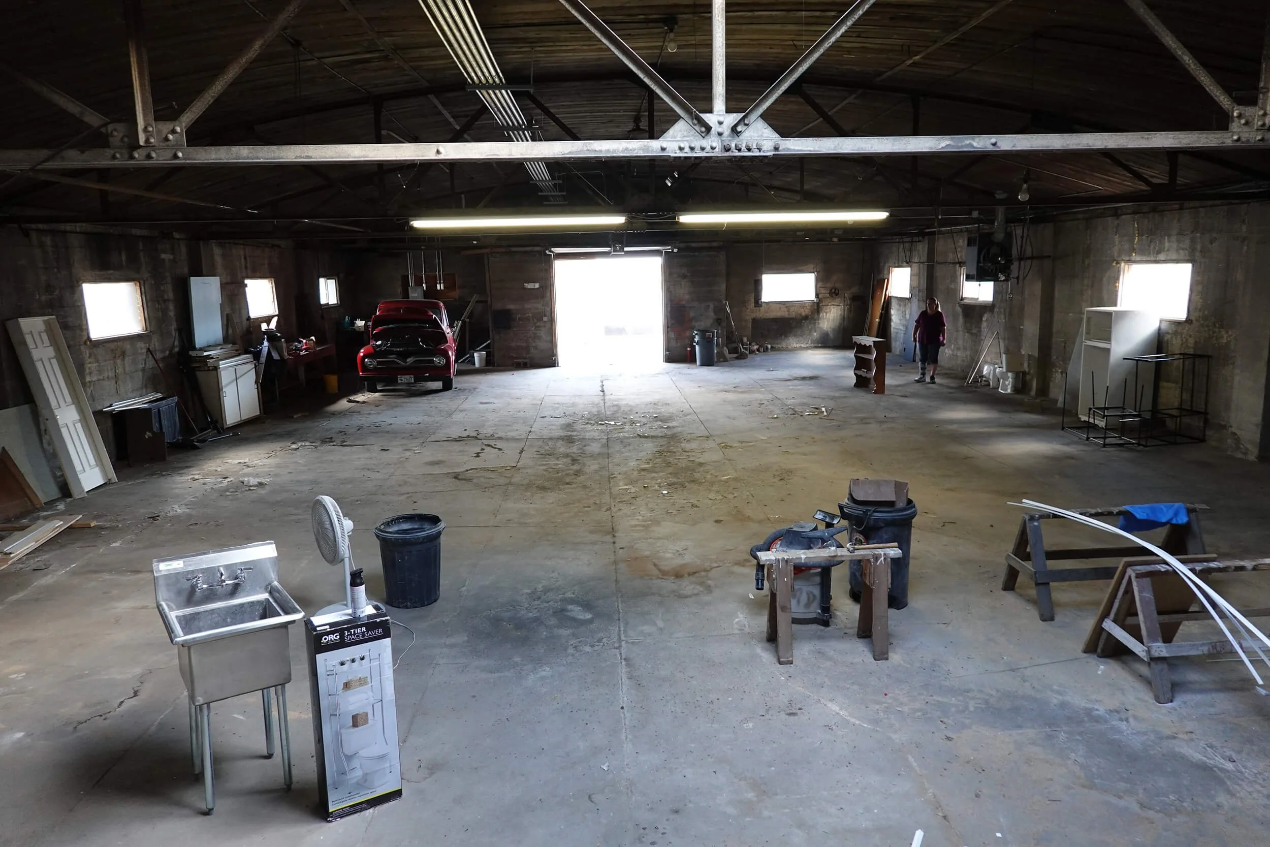 Wolverine Publishing's new historic warehouse in Rifle, CO sits empty before the move-in