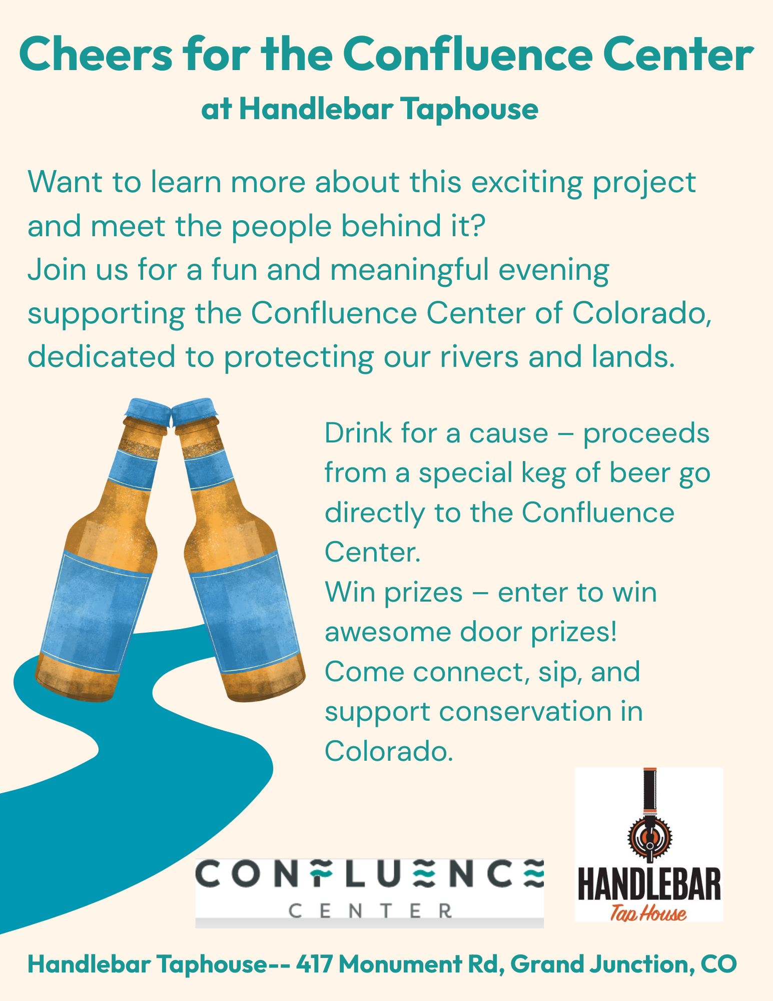 Cheers for the Confluence Center at Handlebar