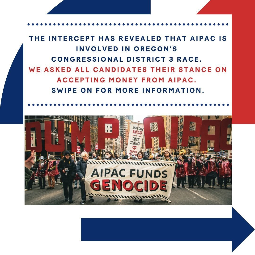 The Intercept has revealed that AIPAC is involved in Oregon&rsquo;s Congressional District 3 Race. Sources say &ldquo;AIPAC is secretly intervening in Portland&rsquo;s Congressional race&hellip;the pro-Israel group is funneling money through a &lsquo