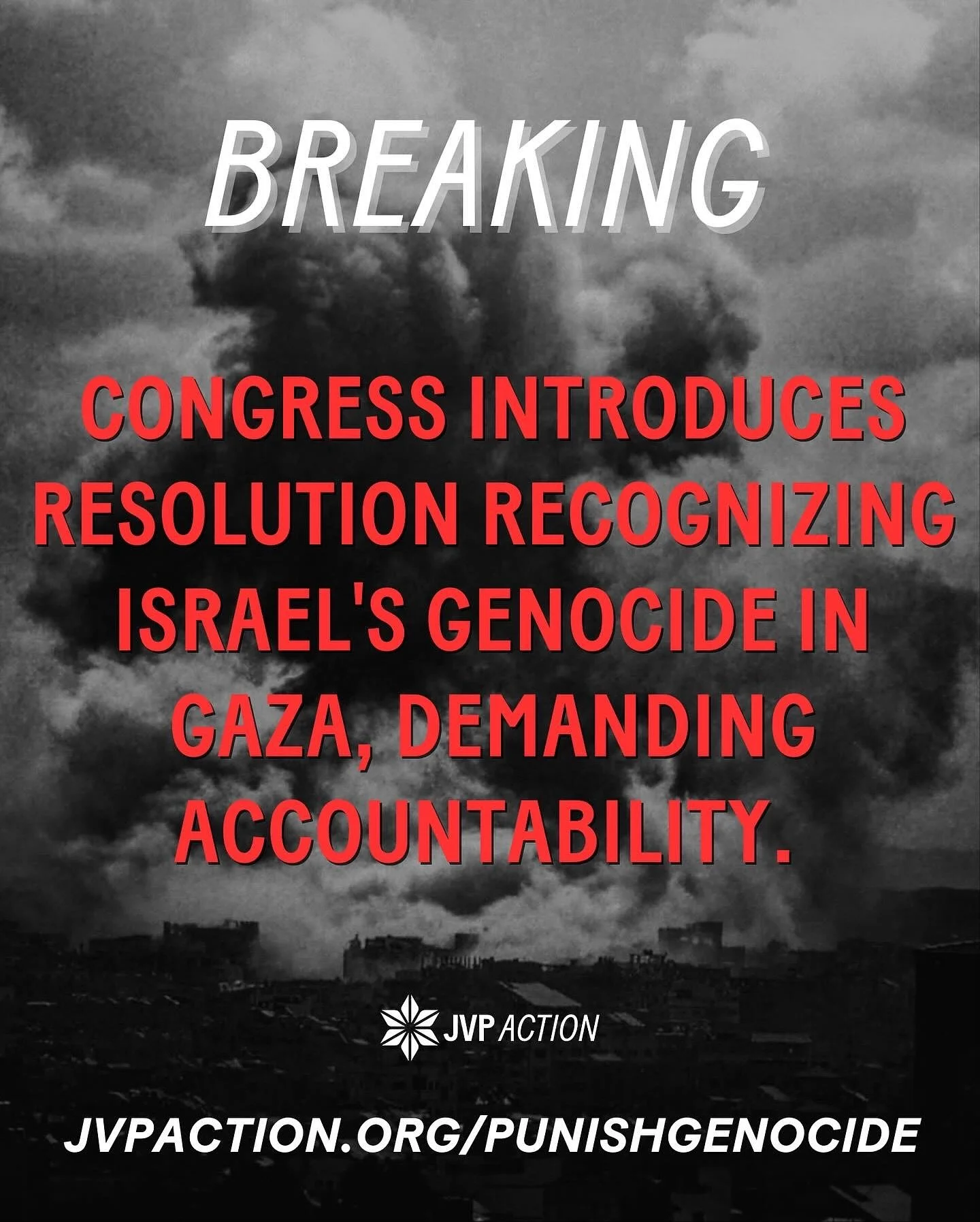 BREAKING: Congresswoman&nbsp;@reprashida led 20 of her colleagues in introducing the &ldquo;Recognizing the genocide of the Palestinian people in Gaza&rdquo; resolution (HR 876) and demanding accountability.

It is time to end the U.S. government&rsq