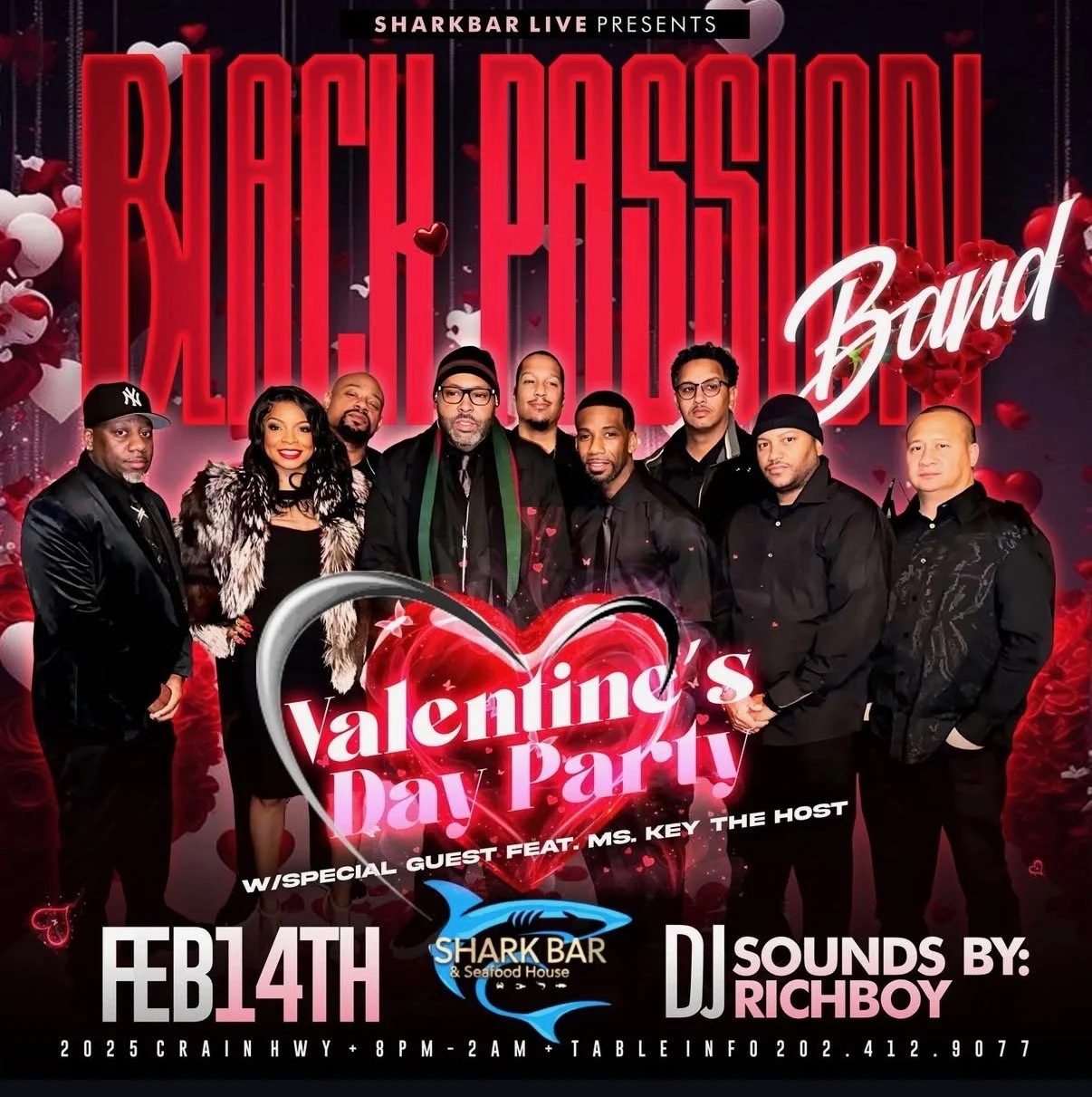 VALENTINE’S DAY PARTY W/BLACK PASSION BAND