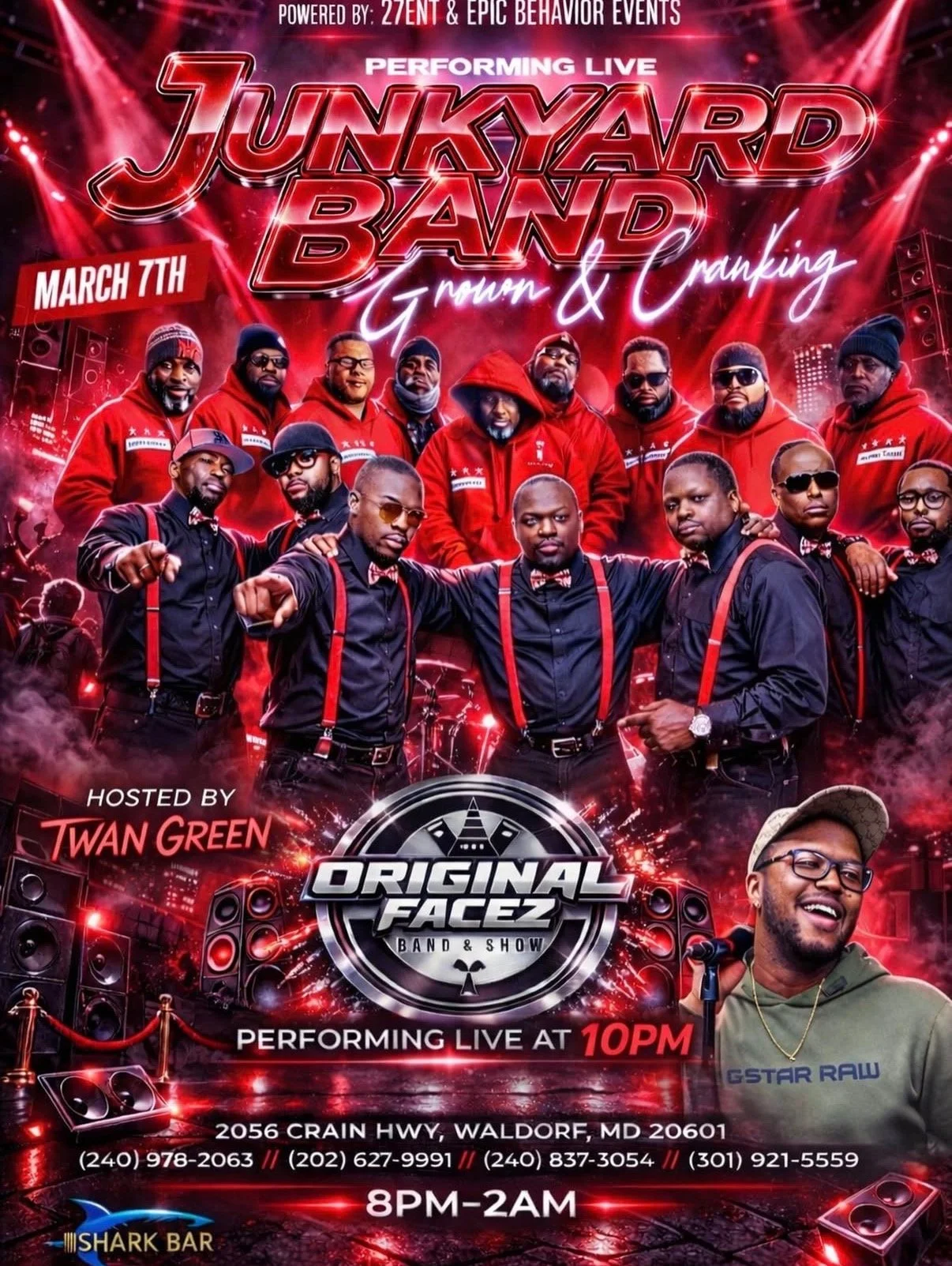 GROWN &amp; CRANKING W/JUNKYARD BAND/original facez