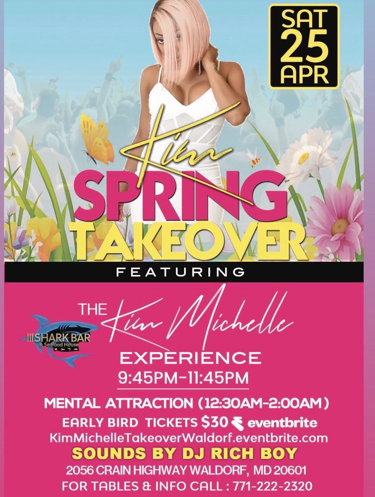 SPRING TAKEOVER FEATURING THE KIM MICHELLE EXPERIENCE/MENTAL ATTRACTION BAND