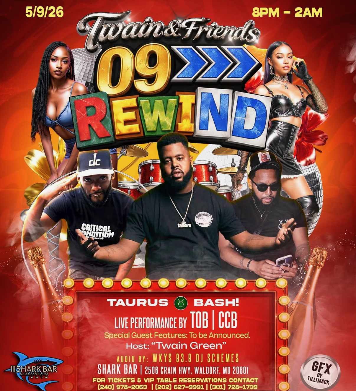TWAIN & FRIENDS 09 REWIND W/TOB AND CCB