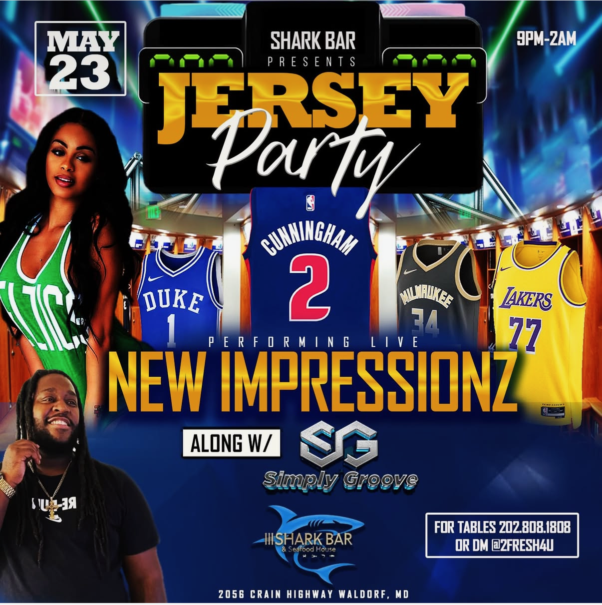 JERSEY PARTY W/NEW IMPRESSIONZ ALONG W/SIMPLY GROOVE
