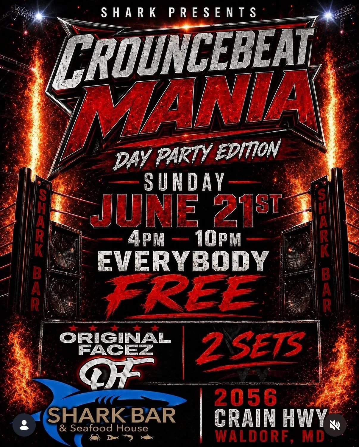 CROUNCEBEAT MANIA DAY PARTY W/ORIGINAL. FACEZ
