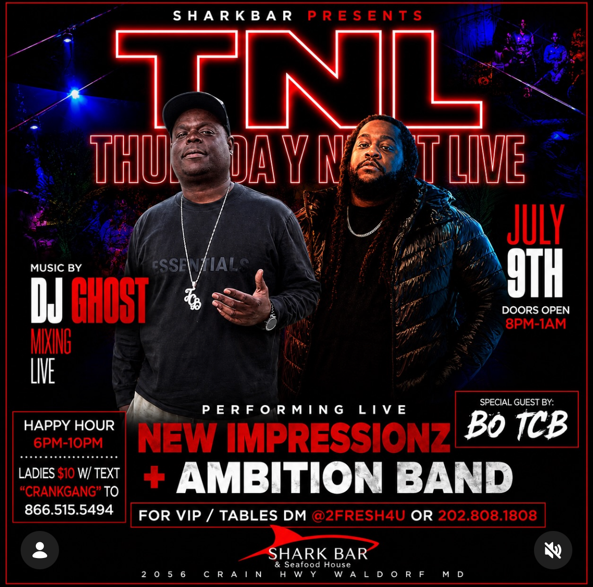 Thirsty Thursday w/New Impressions Ft. BO from TCB AND AMBITION BAND (Copy)