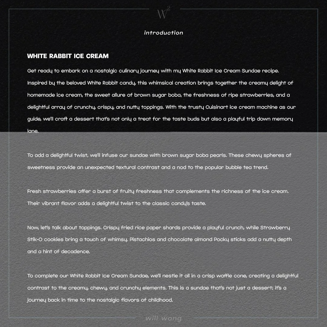 White Rabbit Ice Cream Introduction