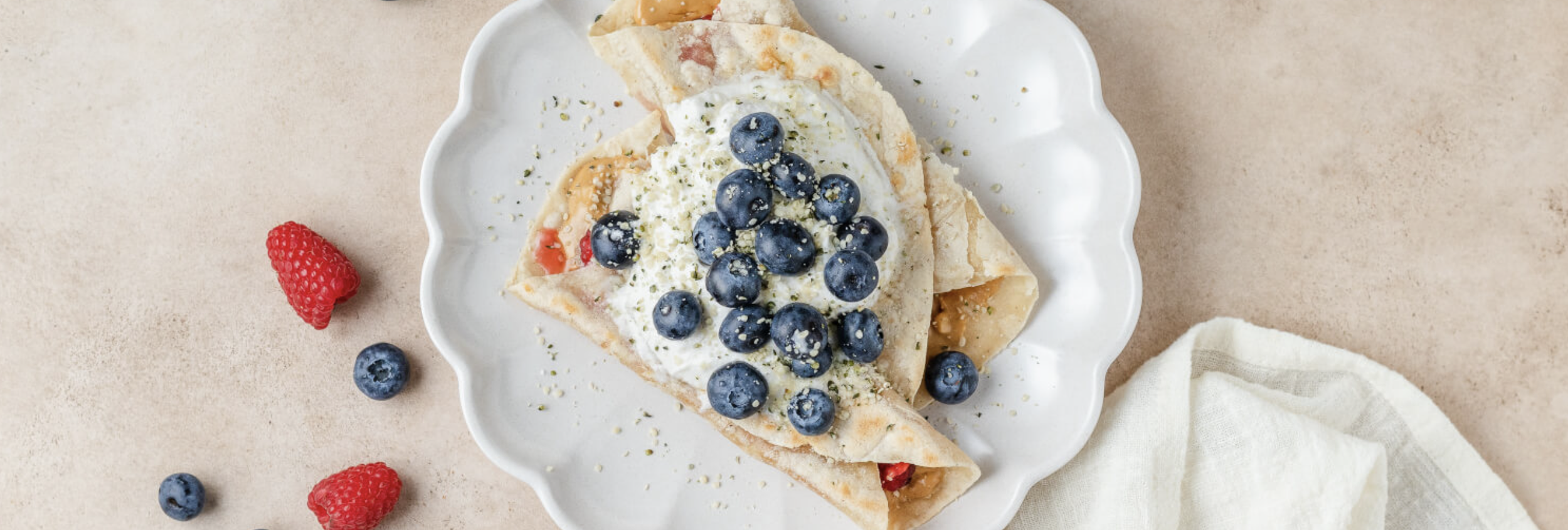 Peanut Butter &amp; Berry Toasted Wraps (AKA “G’s Tortillas”)