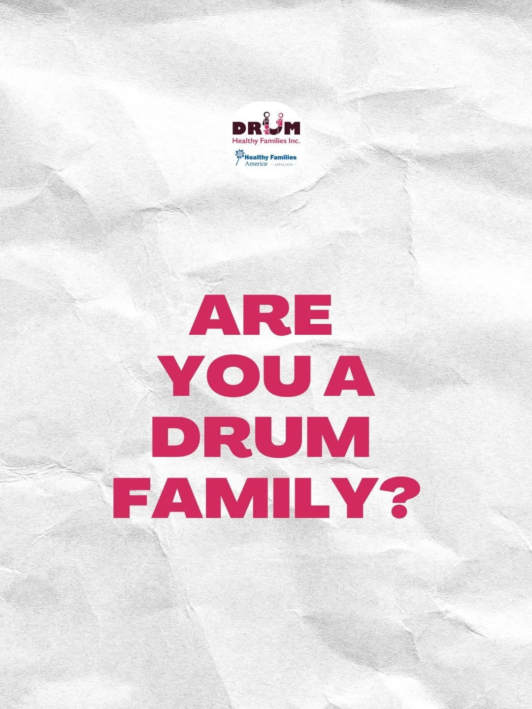 Help us spread the word! Share your photos with DRUM Healthy Families. We&rsquo;d love to hear from you!

📱FOLLOW &amp; TAG @drumhealthyfamilies

#SHARE this post

#drumhealthyfamilies #baltimorefamilyresources #healthybabieshappyfamilies