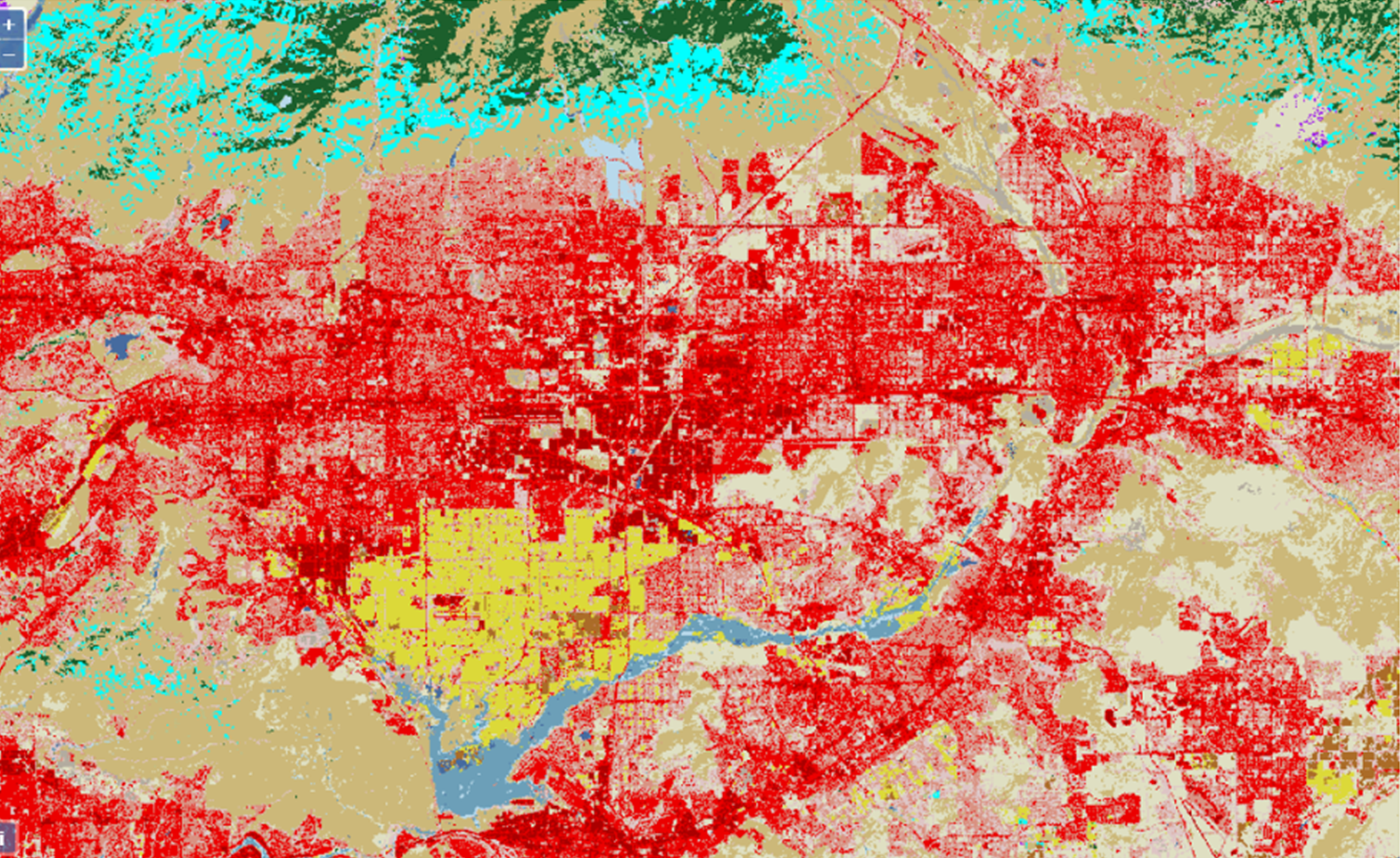 Land Cover in Southern Inland California 2001