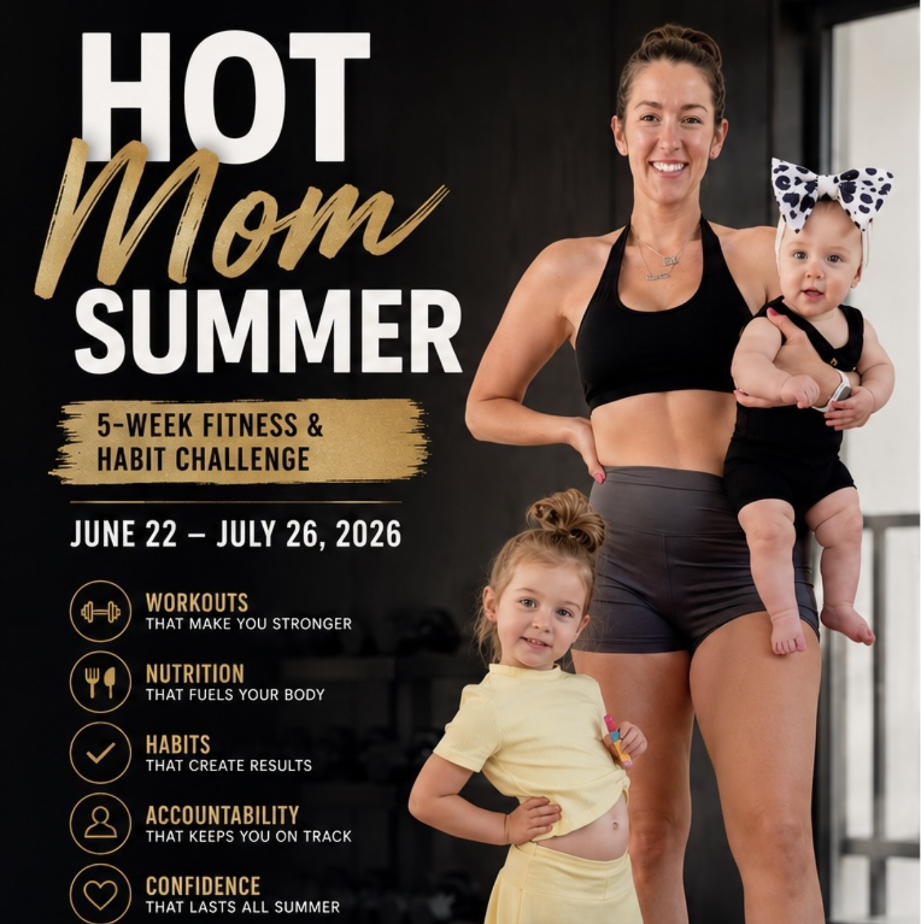 HOT MOM SUMMER ☀️ 5-WEEK FITNESS CHALLENGE