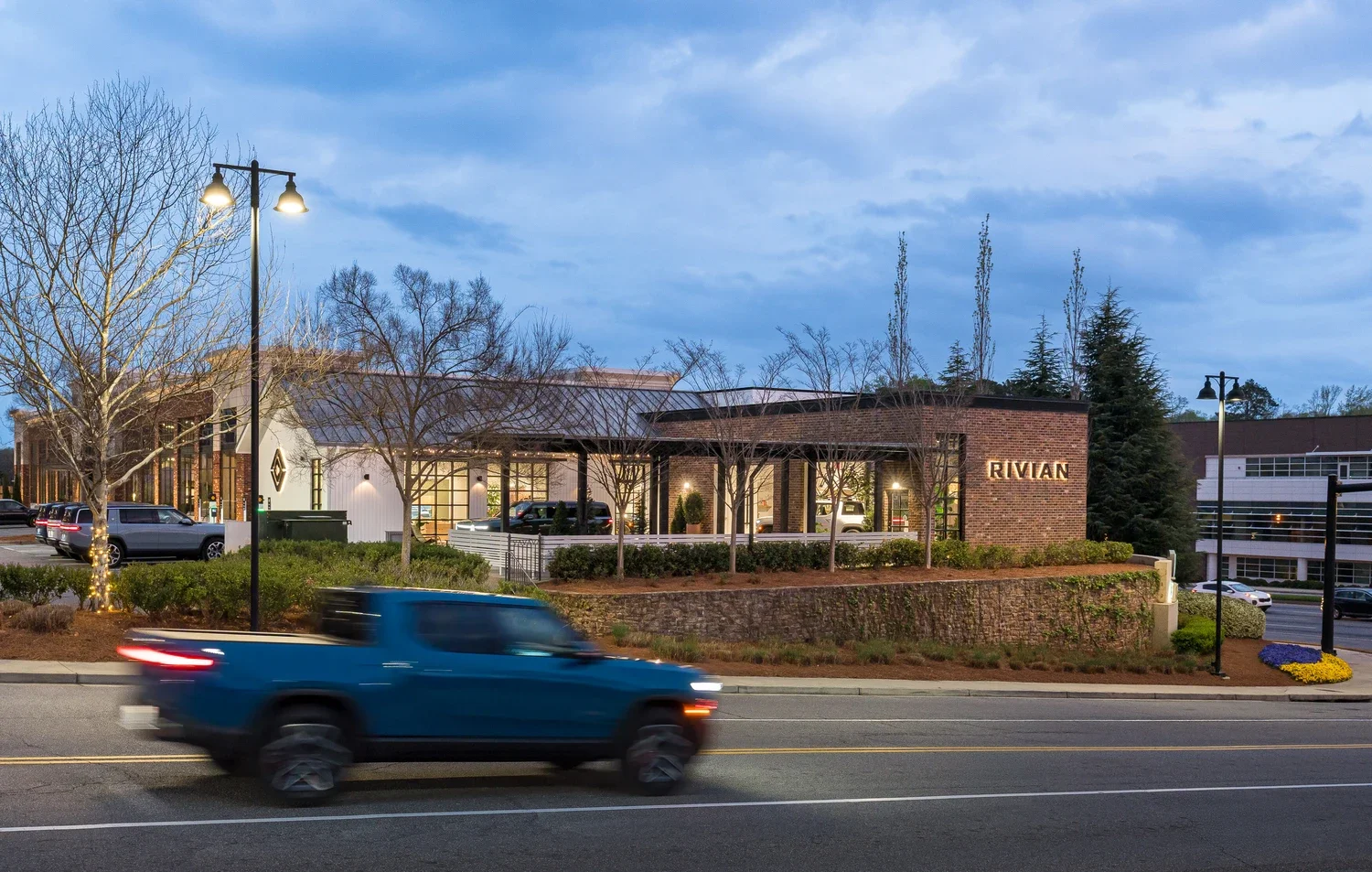 Rivian showroom at Avalon in Alpharetta