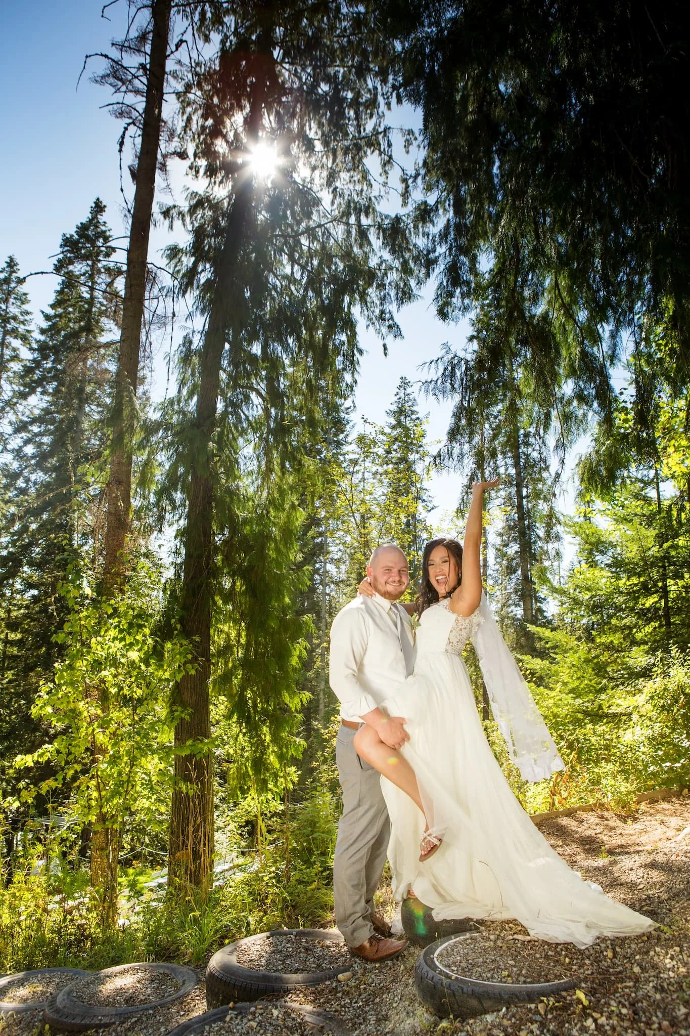 Under the towering cedar trees, our wedding venue is only 25 minutes from Priest Lake, Idaho