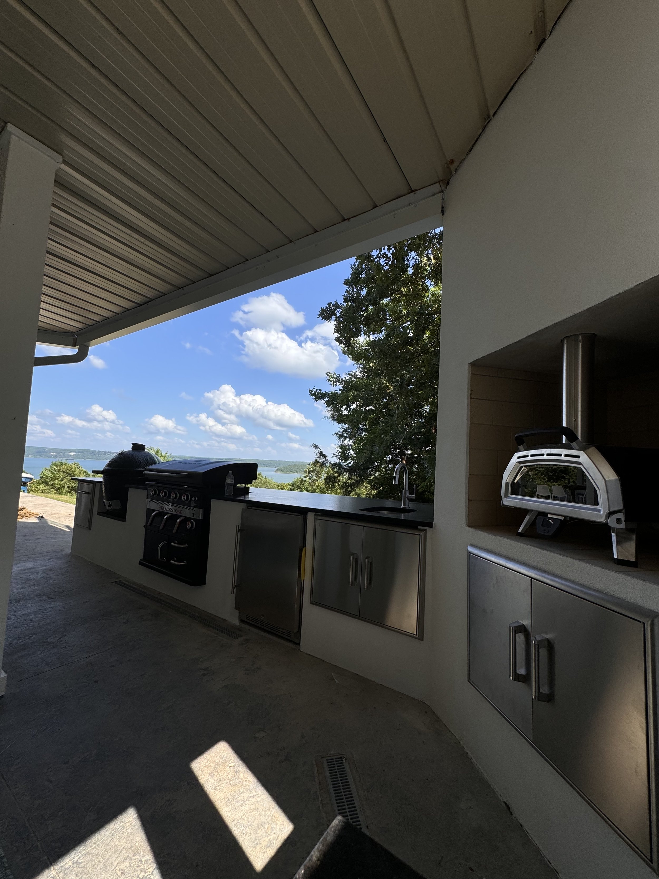 Full exterior kitchen addition