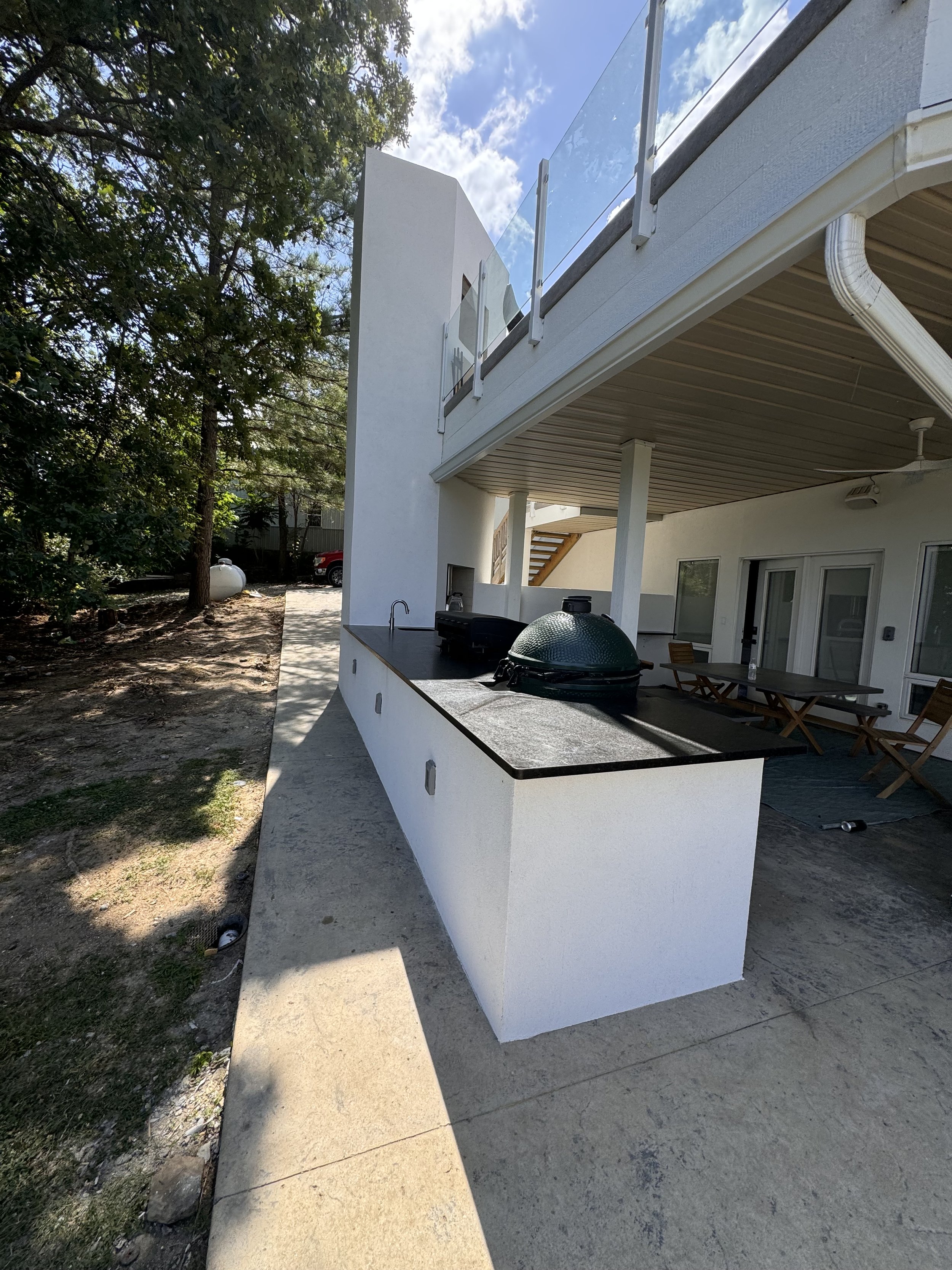 Full exterior kitchen addition
