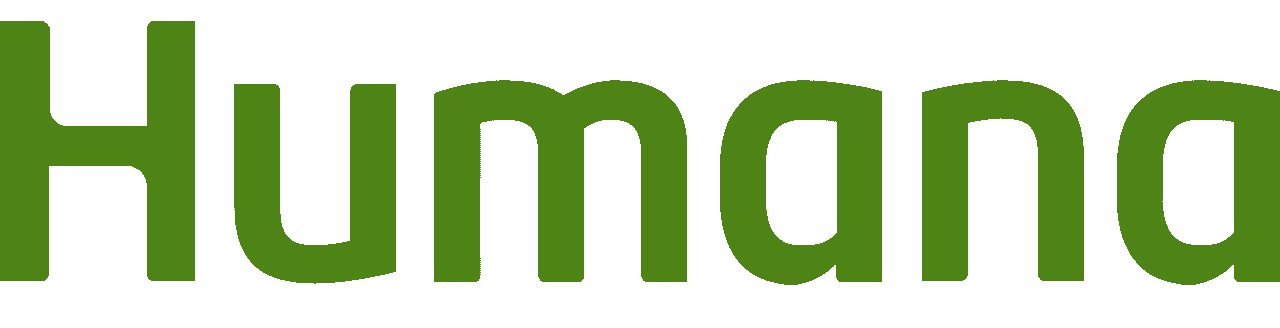 The word 'Humana' in large green and black letters.