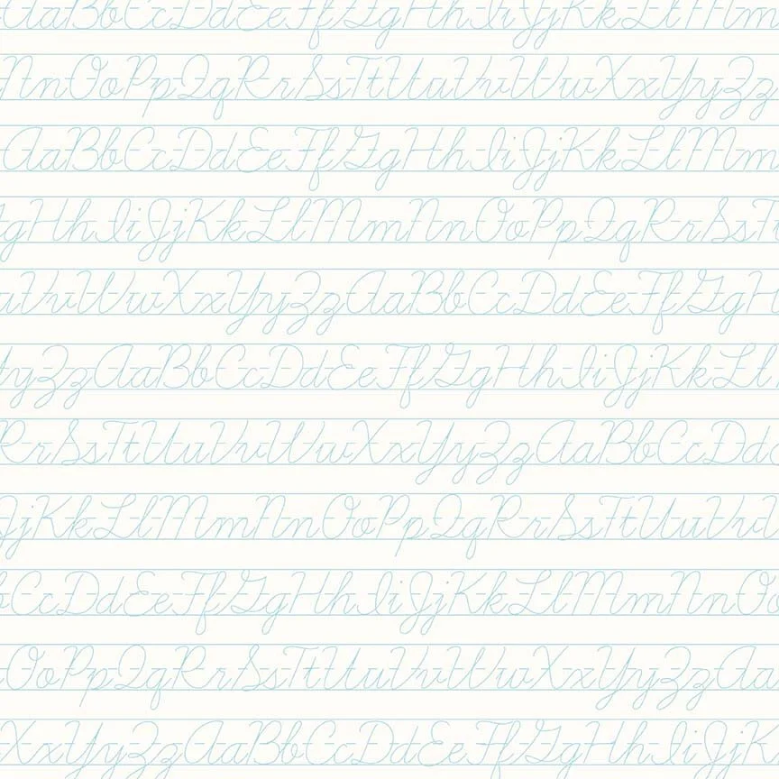 Bee Backgrounds Penmanship Aqua